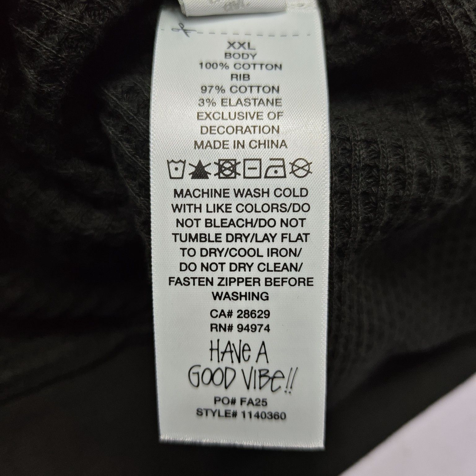 Stussy Stussy Waffle Knit Zip Hoodie Size XXL Size US XXL / EU 58 / 5 - 5 Thumbnail
