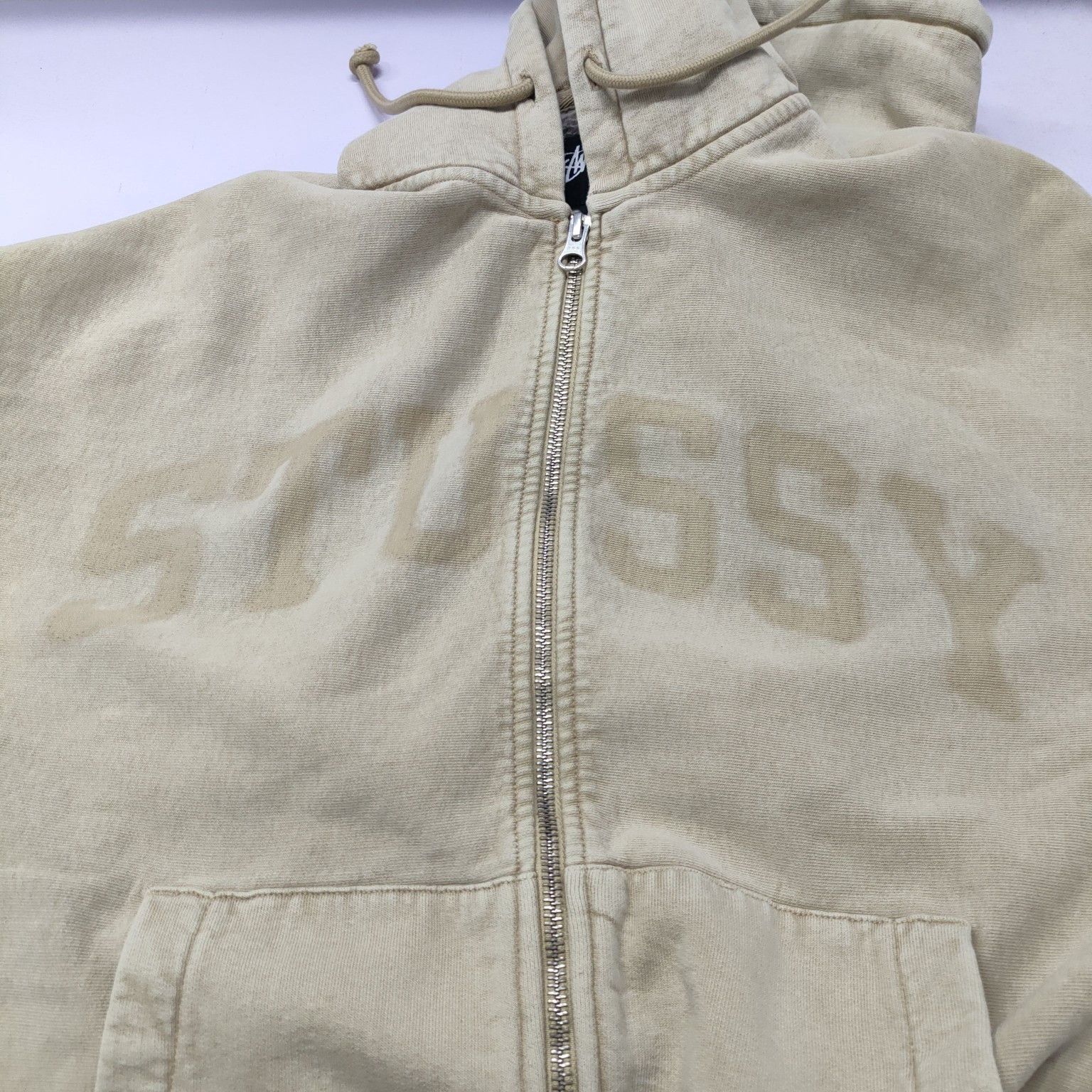 Stussy Stussy Faded Zip Up Hoodie Size L Size US L / EU 52-54 / 3 - 4 Thumbnail