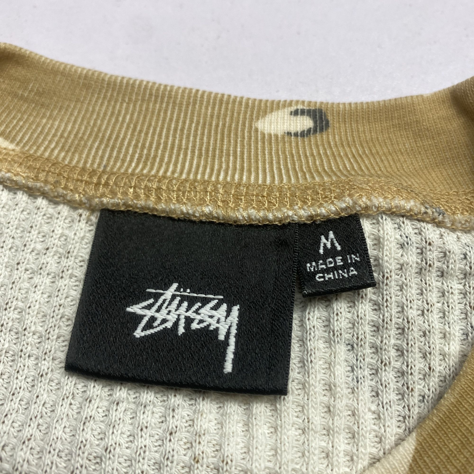 Stussy Stussy Camo Waffle Thermal Long Sleeve T-Shirt Size M Size US M / EU 48-50 / 2 - 5 Thumbnail