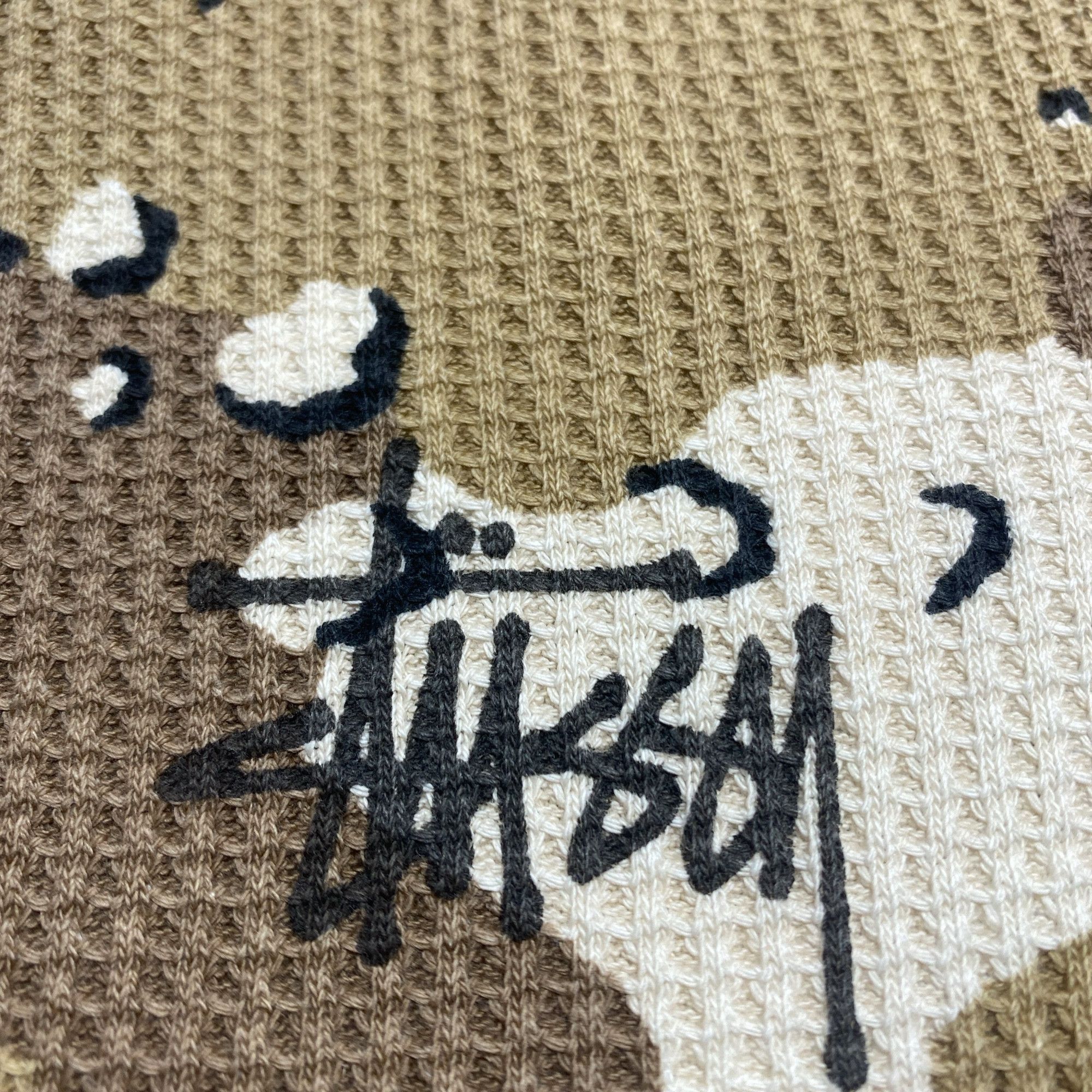 Stussy Stussy Camo Waffle Thermal Long Sleeve T-Shirt Size M Size US M / EU 48-50 / 2 - 4 Thumbnail