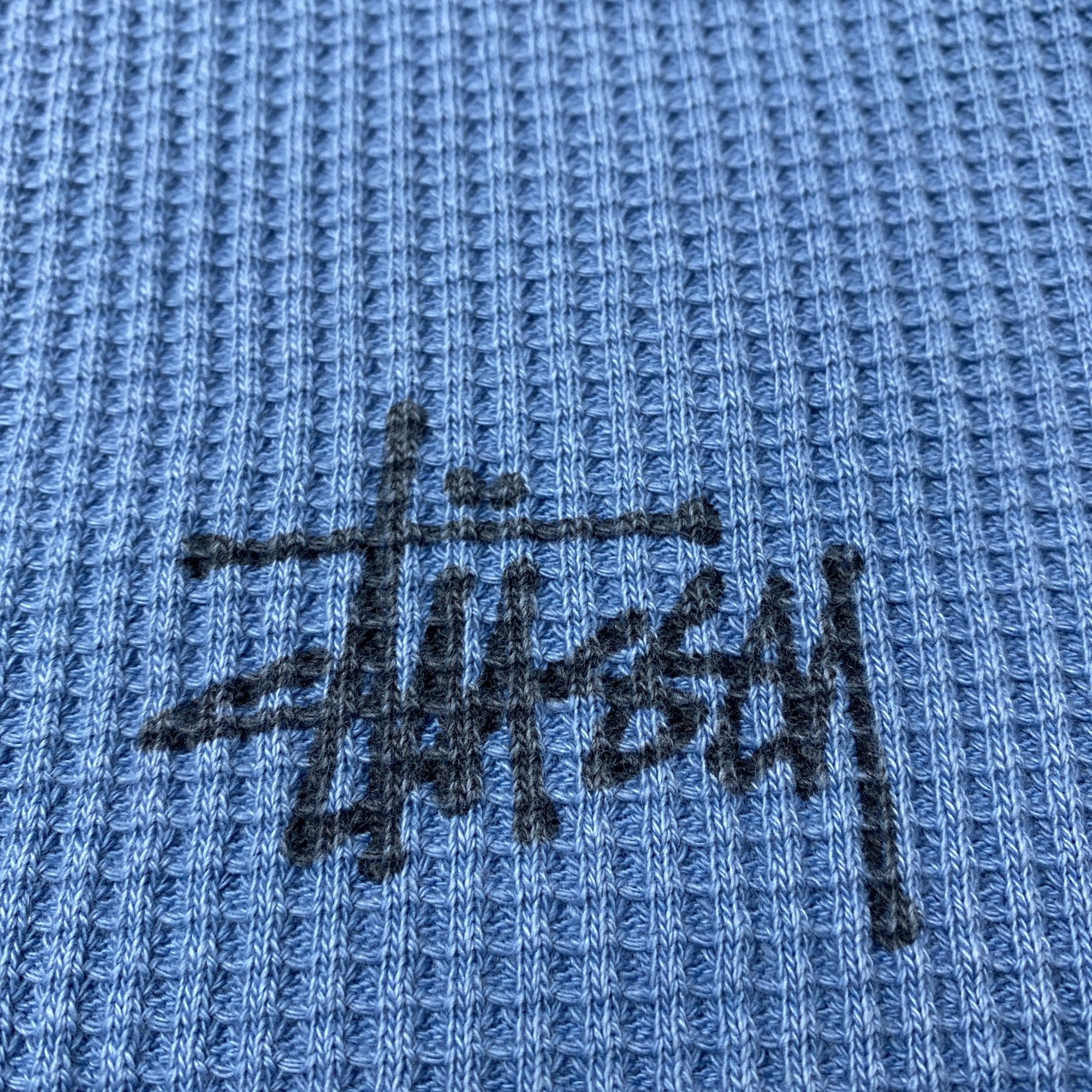 Stussy Stussy Logo Waffle Long Sleeve T-Shirt Size M Size US M / EU 48-50 / 2 - 4 Thumbnail