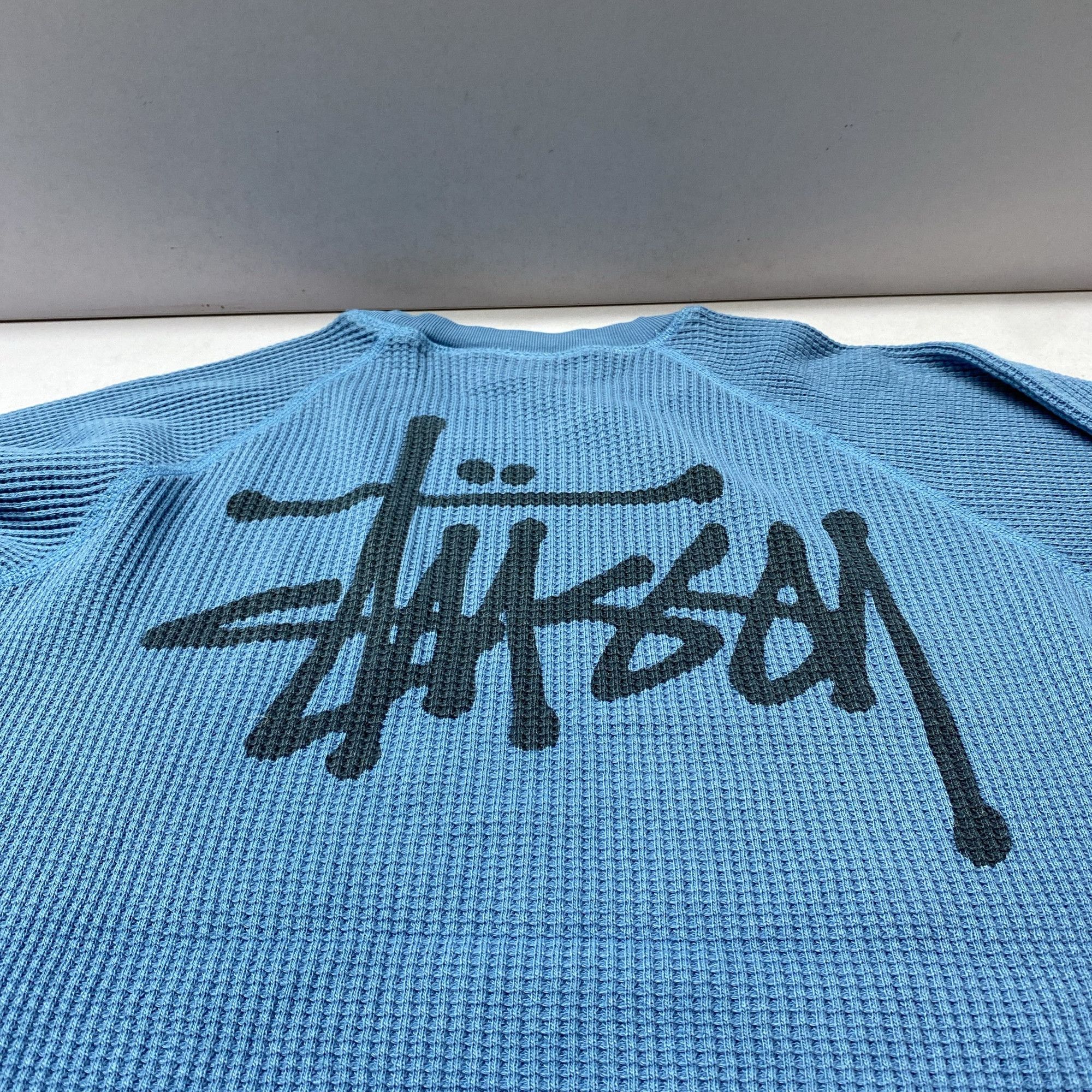 Stussy Stussy Logo Waffle Long Sleeve T-Shirt Size M Size US M / EU 48-50 / 2 - 6 Thumbnail