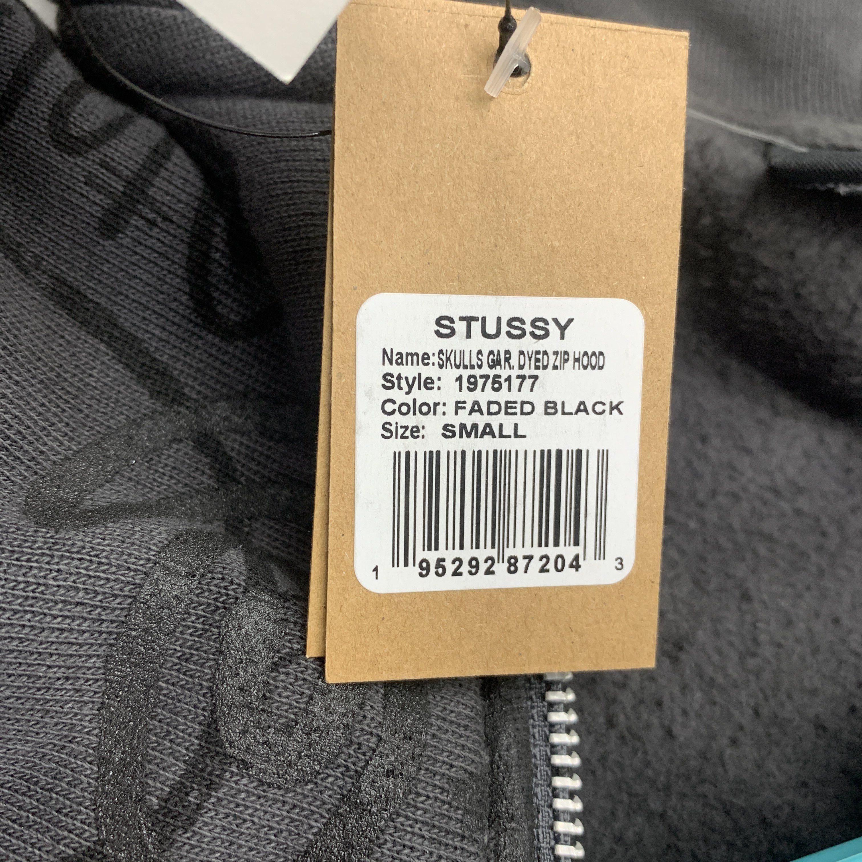 Stussy Stussy Skulls Pigment Dyed Zip Hoodie Size S Size US S / EU 44-46 / 1 - 4 Thumbnail