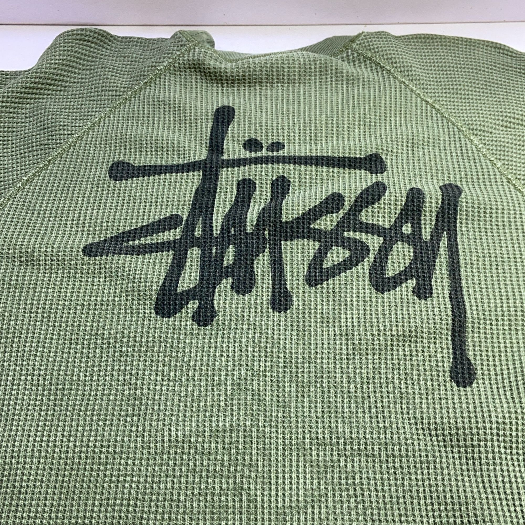 Stussy Stussy Waffle Knit Long Sleeve T-Shirt Size XL Size US XL / EU 56 / 4 - 6 Thumbnail