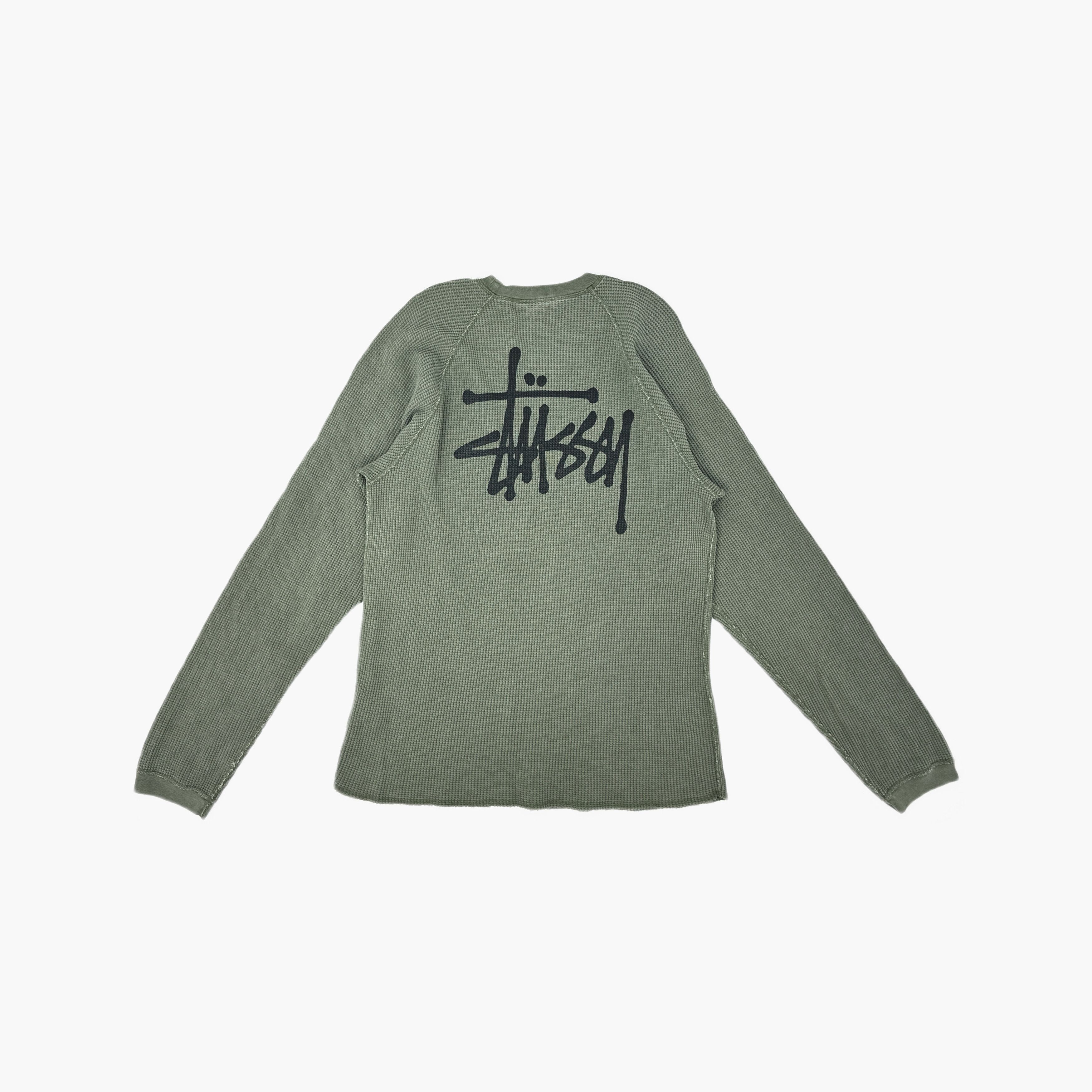 Stussy Stussy Waffle Knit Long Sleeve T-Shirt Size XL Size US XL / EU 56 / 4 - 2 Thumbnail