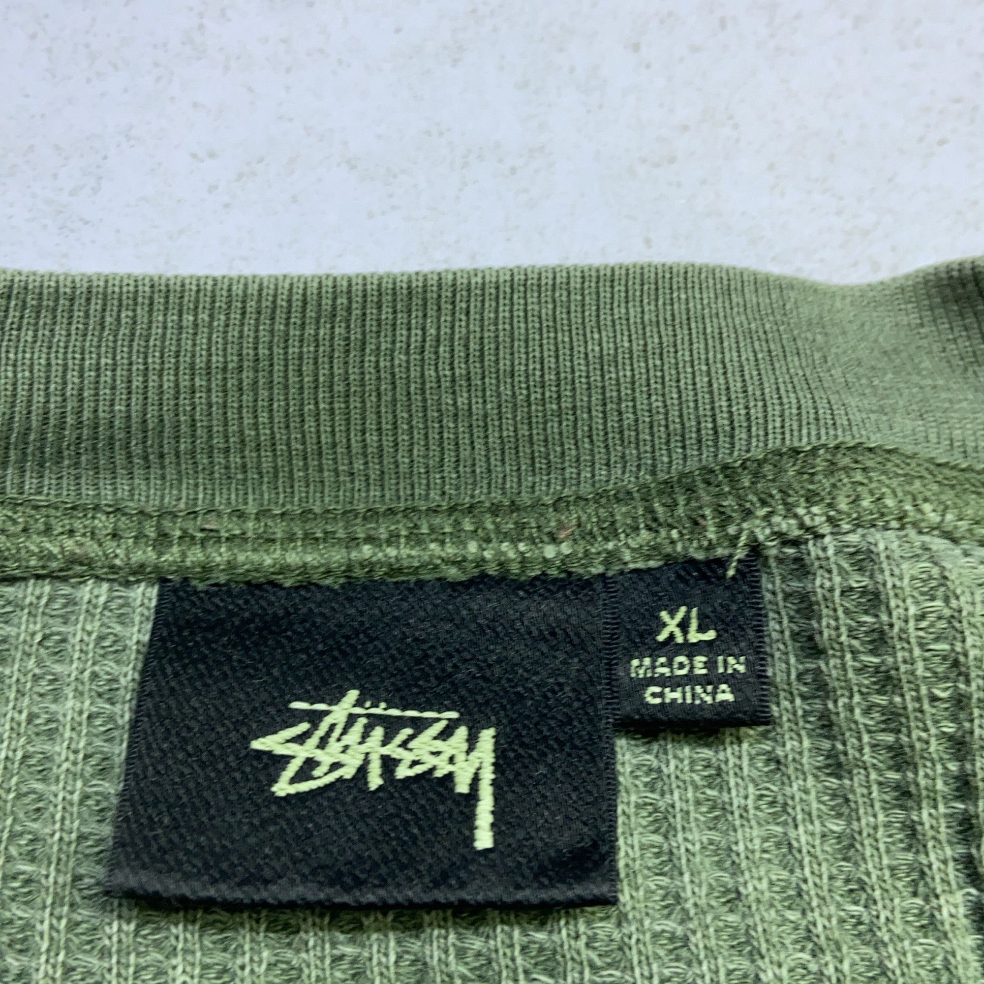 Stussy Stussy Waffle Knit Long Sleeve T-Shirt Size XL Size US XL / EU 56 / 4 - 3 Thumbnail