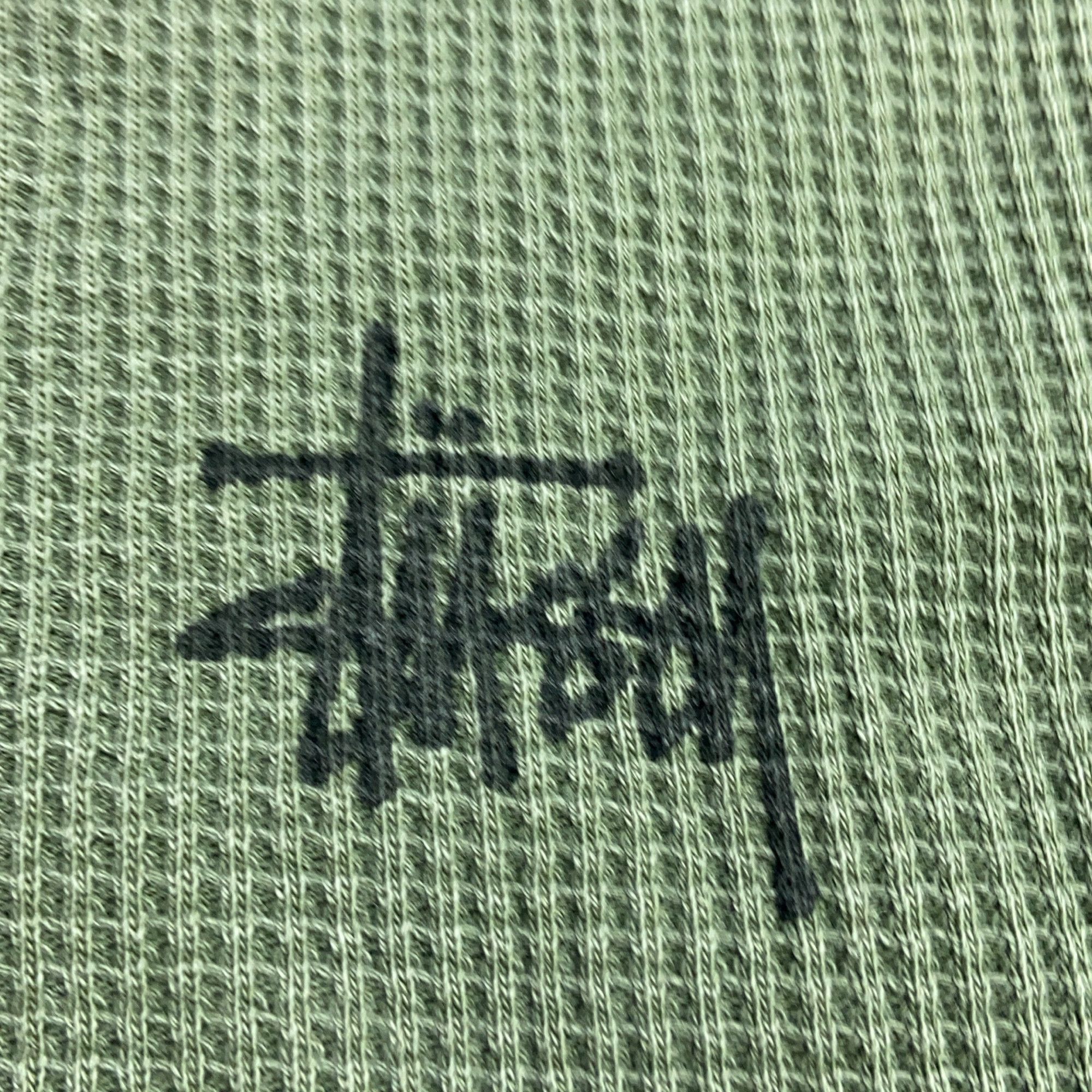 Stussy Stussy Waffle Knit Long Sleeve T-Shirt Size XL Size US XL / EU 56 / 4 - 4 Thumbnail
