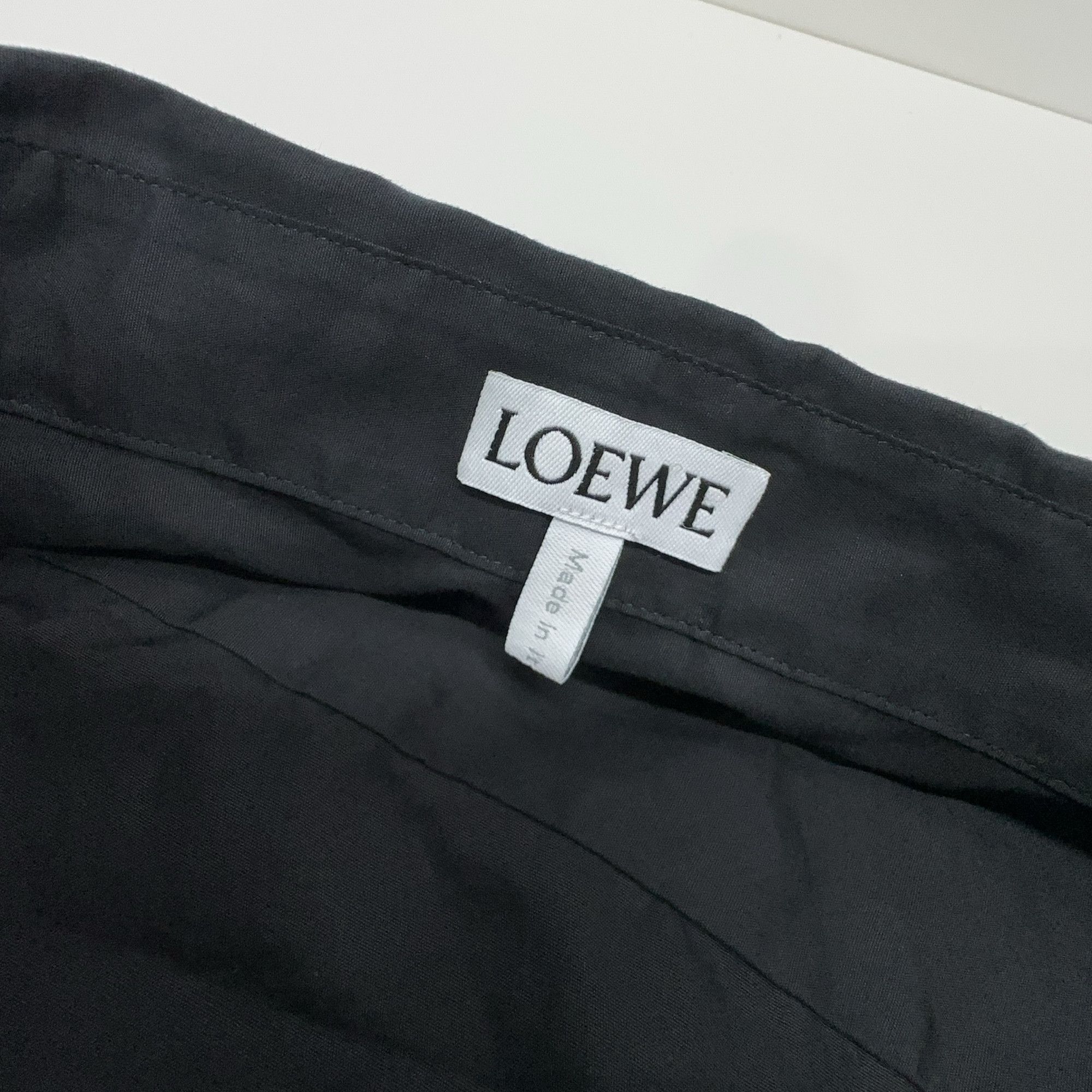 Loewe Loewe Logo Embroidered Button Up Shirt Black Size L Size US L / EU 52-54 / 3 - 4 Thumbnail
