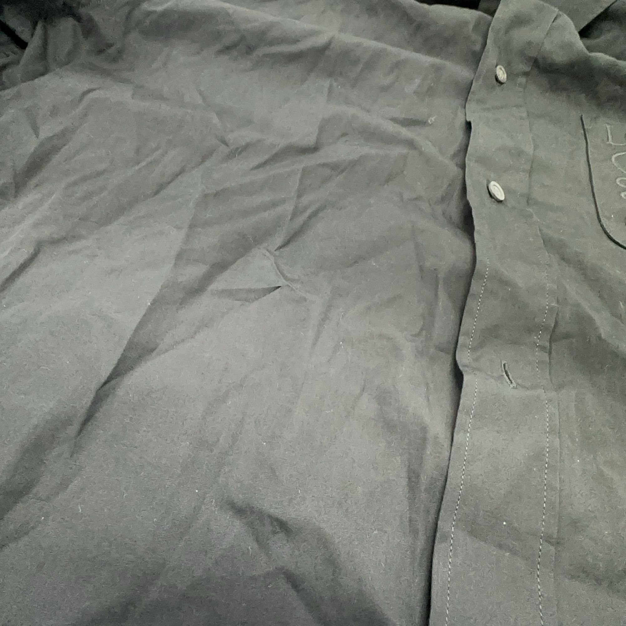 Loewe Loewe Logo Embroidered Button Up Shirt Black Size L Size US L / EU 52-54 / 3 - 6 Thumbnail