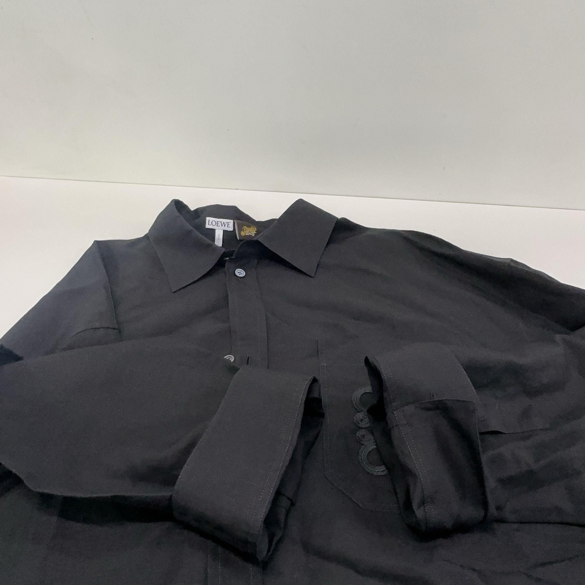 Loewe Loewe Paula's Ibiza Embroidered Logo Shirt Black Size L Size US L / EU 52-54 / 3 - 8 Thumbnail
