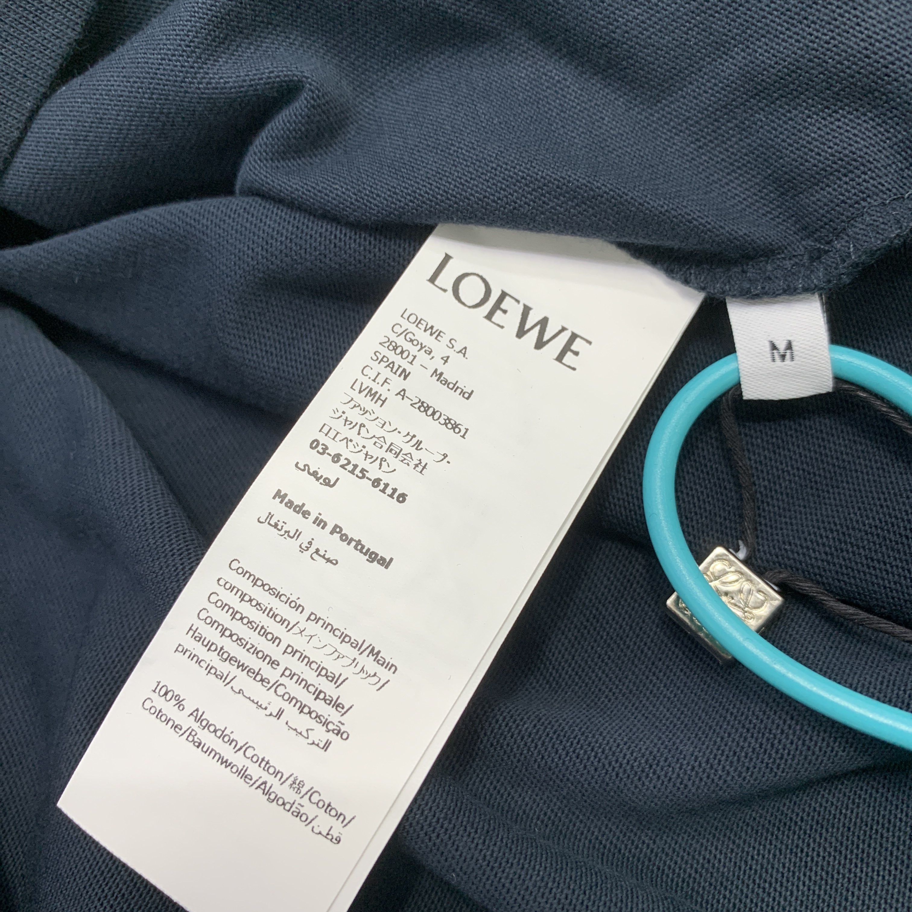 Loewe Loewe Cotton Pocket T-Shirt Navy M Size US M / EU 48-50 / 2 - 3 Thumbnail