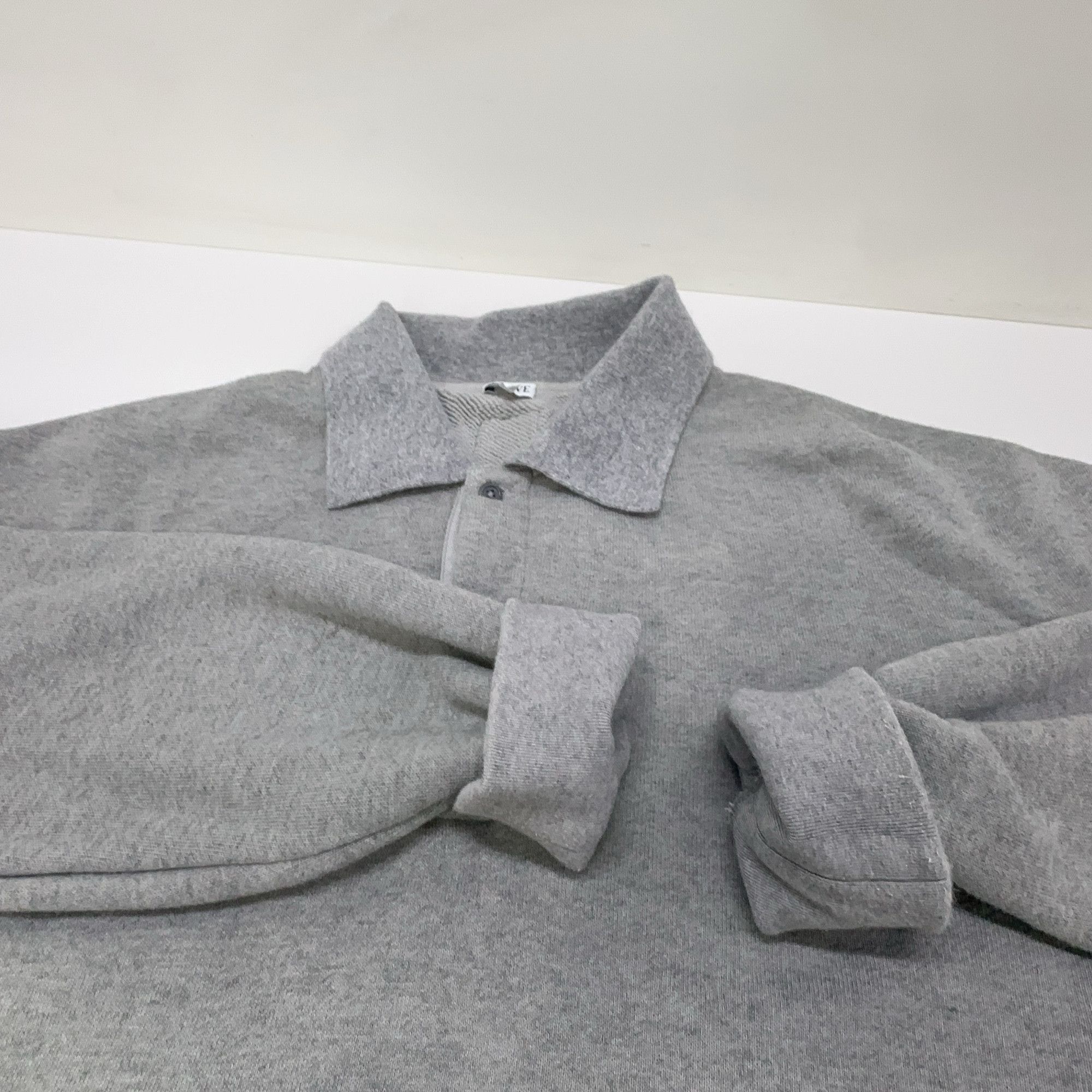 Loewe LOEWE Gray Cashmere Blend Polo Shirt Size M Size US M / EU 48-50 / 2 - 7 Thumbnail