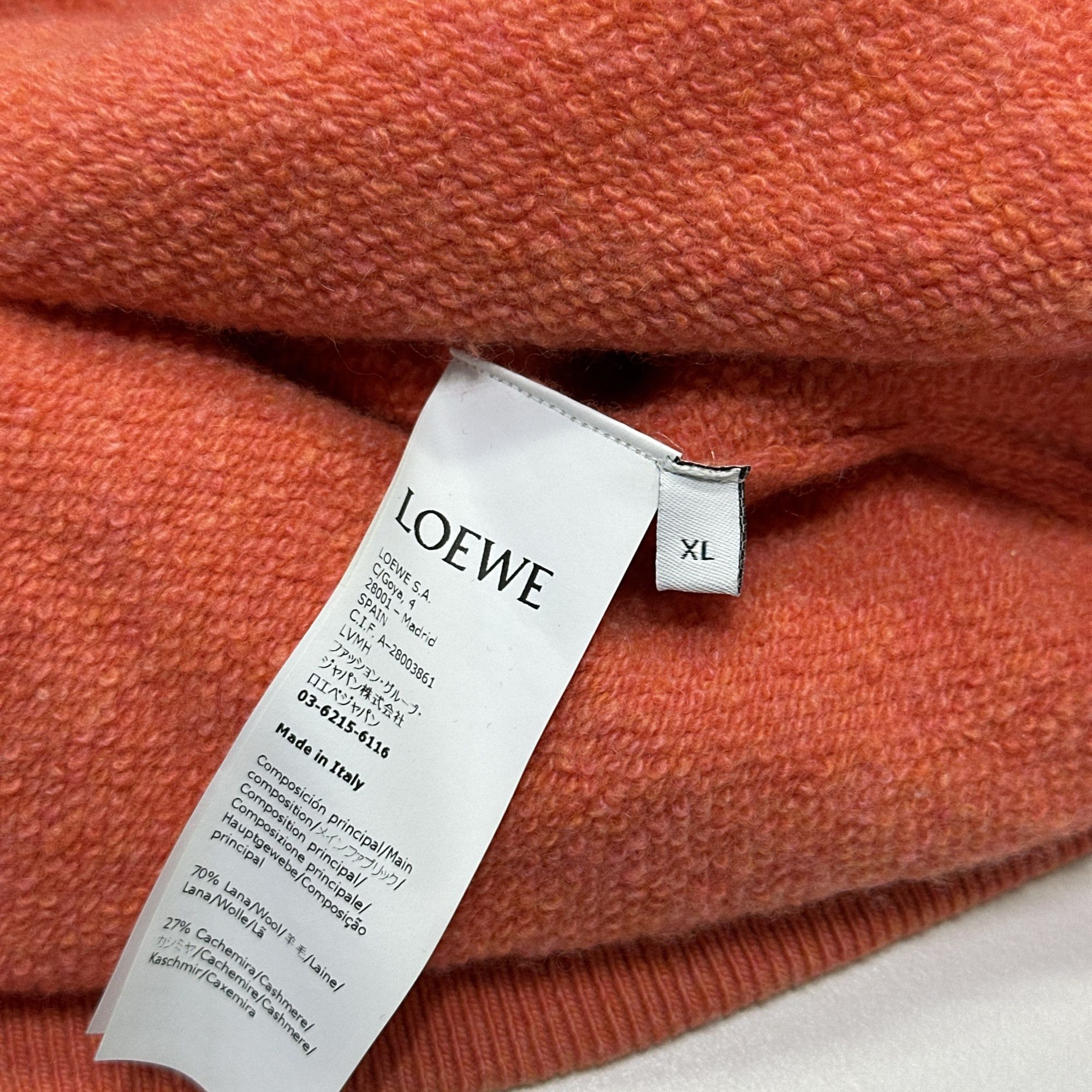 Loewe Loewe Wool Cashmere Hoodie Size XL Size US XL / EU 56 / 4 - 4 Thumbnail