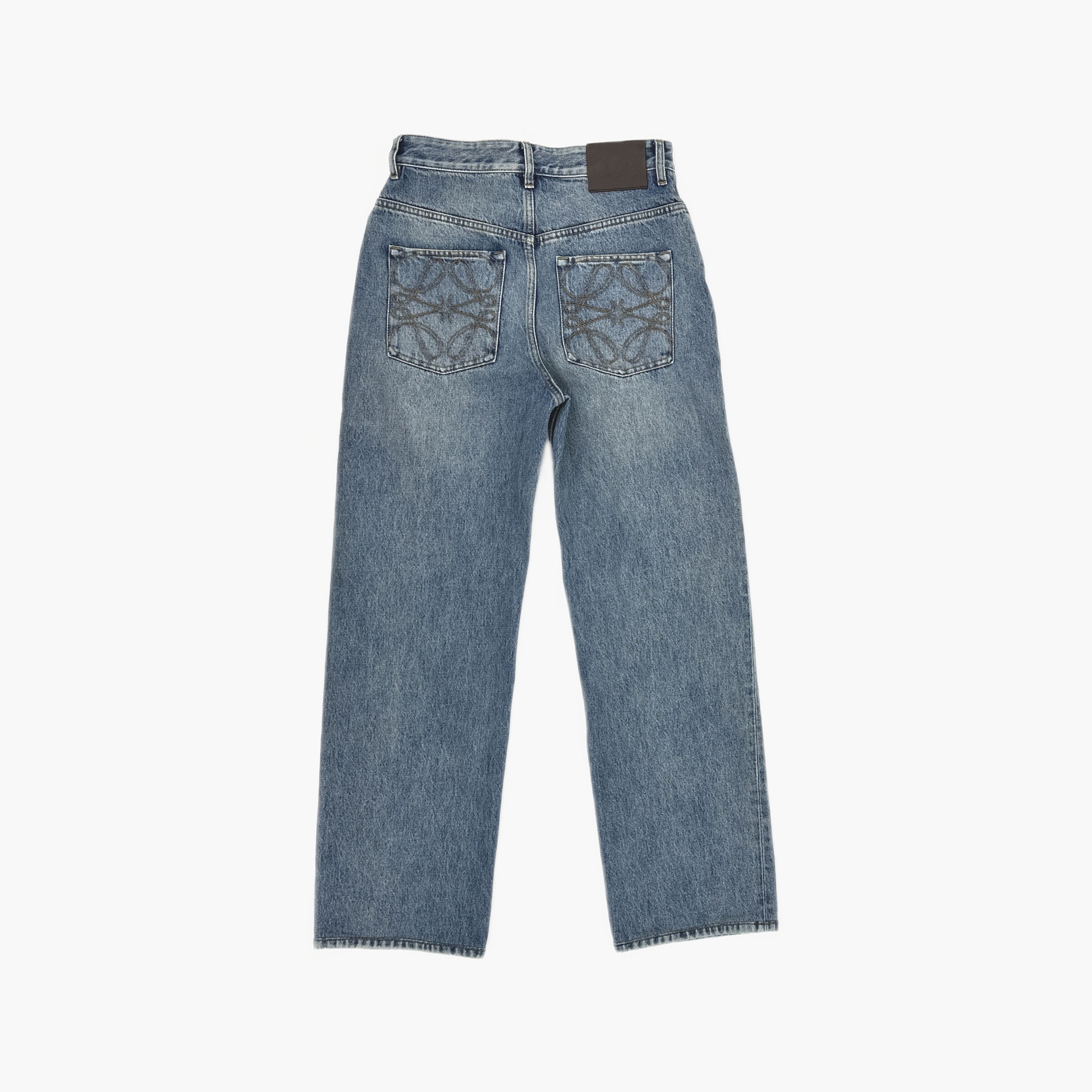 Loewe Loewe Anagram Embroidered Jeans Size 38 Size 26" / US 2 / IT 38 - 2 Thumbnail