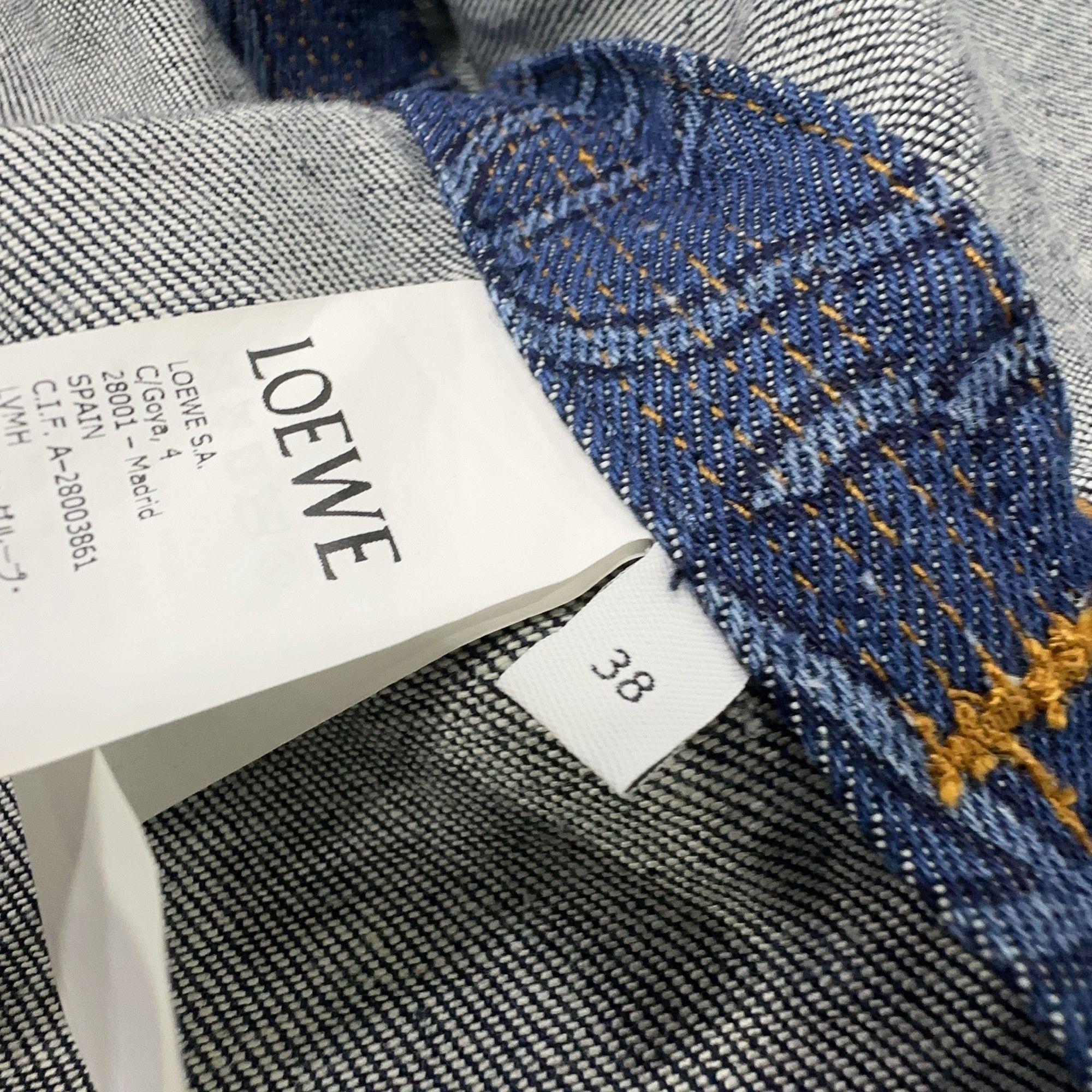Loewe Loewe Anagram Denim Jacket Size 38 Size XS / US 0-2 / IT 36-38 - 4 Thumbnail