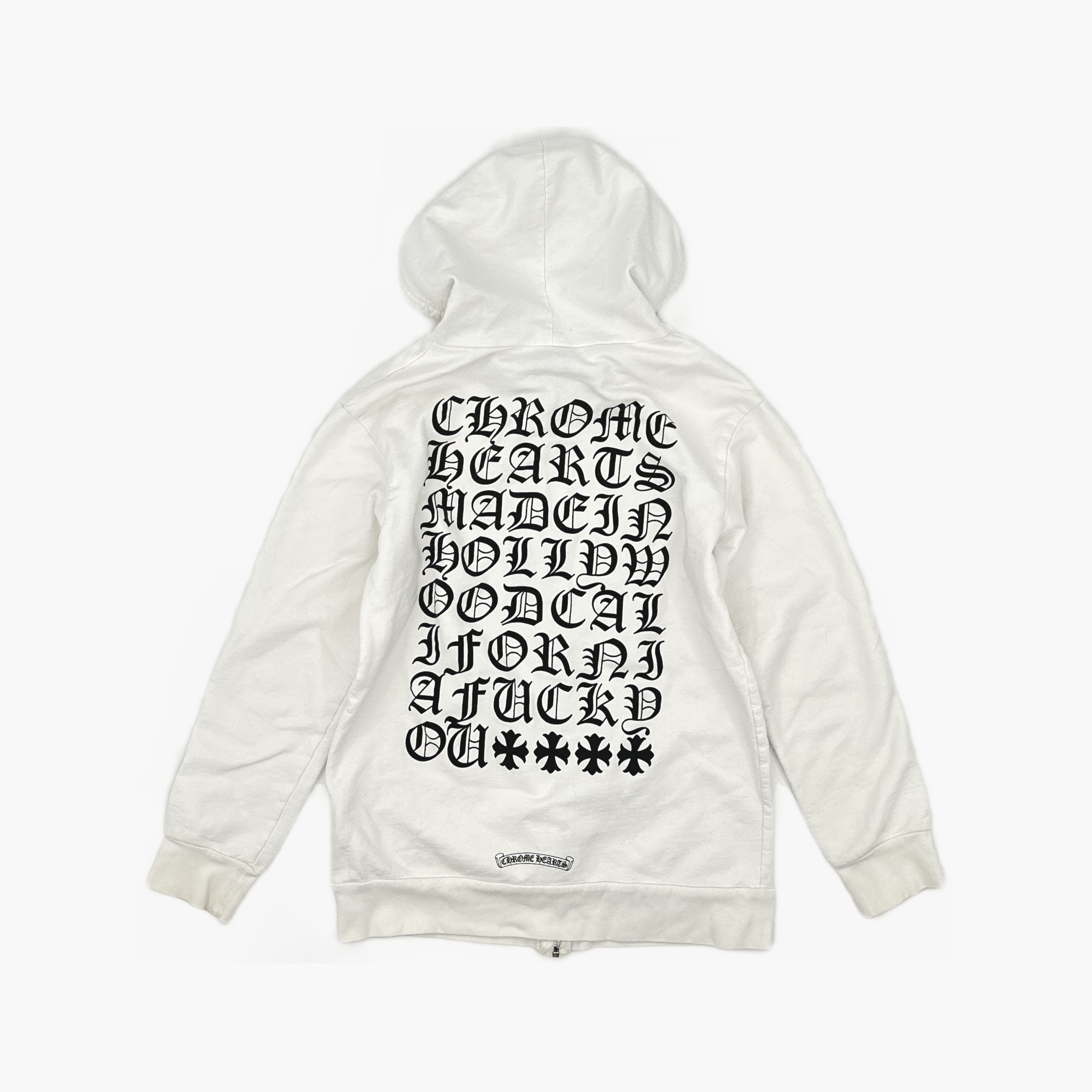 Chrome Hearts Chrome Hearts Back Graphic Zip Up Hoodie Size XL Size US XL / EU 56 / 4 - 2 Thumbnail