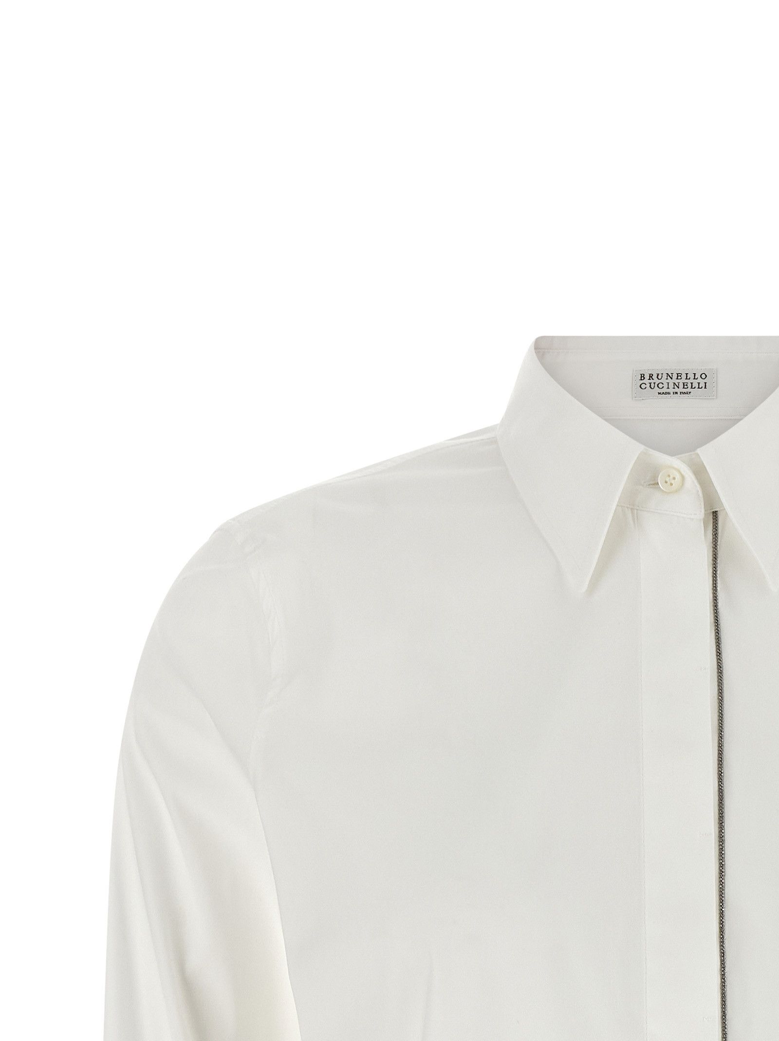 Brunello Cucinelli 'Shiny Trim' Shirt Size S / US 4 / IT 40 - 3 Thumbnail