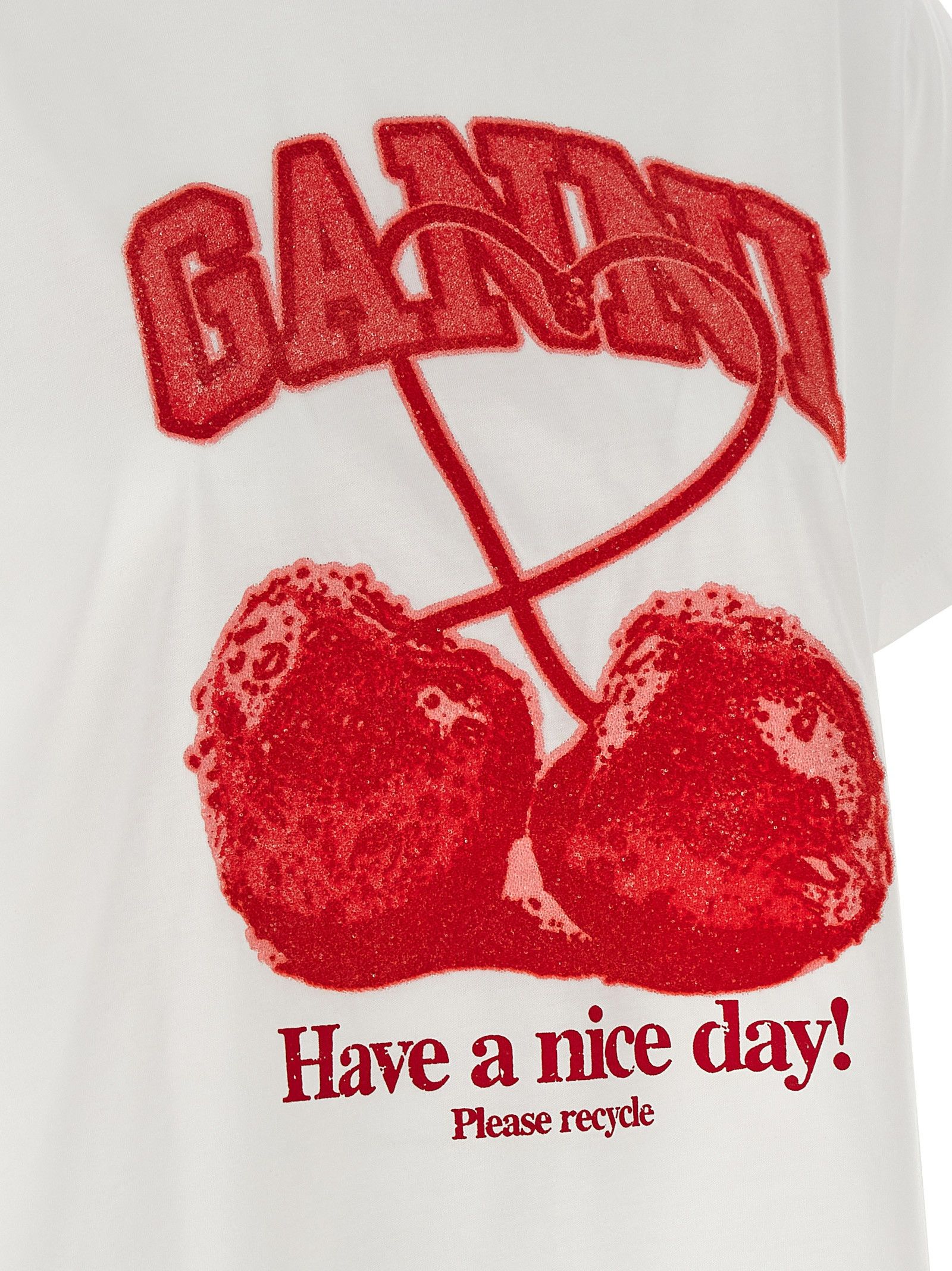 Ganni 'Cherry' T-Shirt Size L / US 10 / IT 46 - 4 Thumbnail