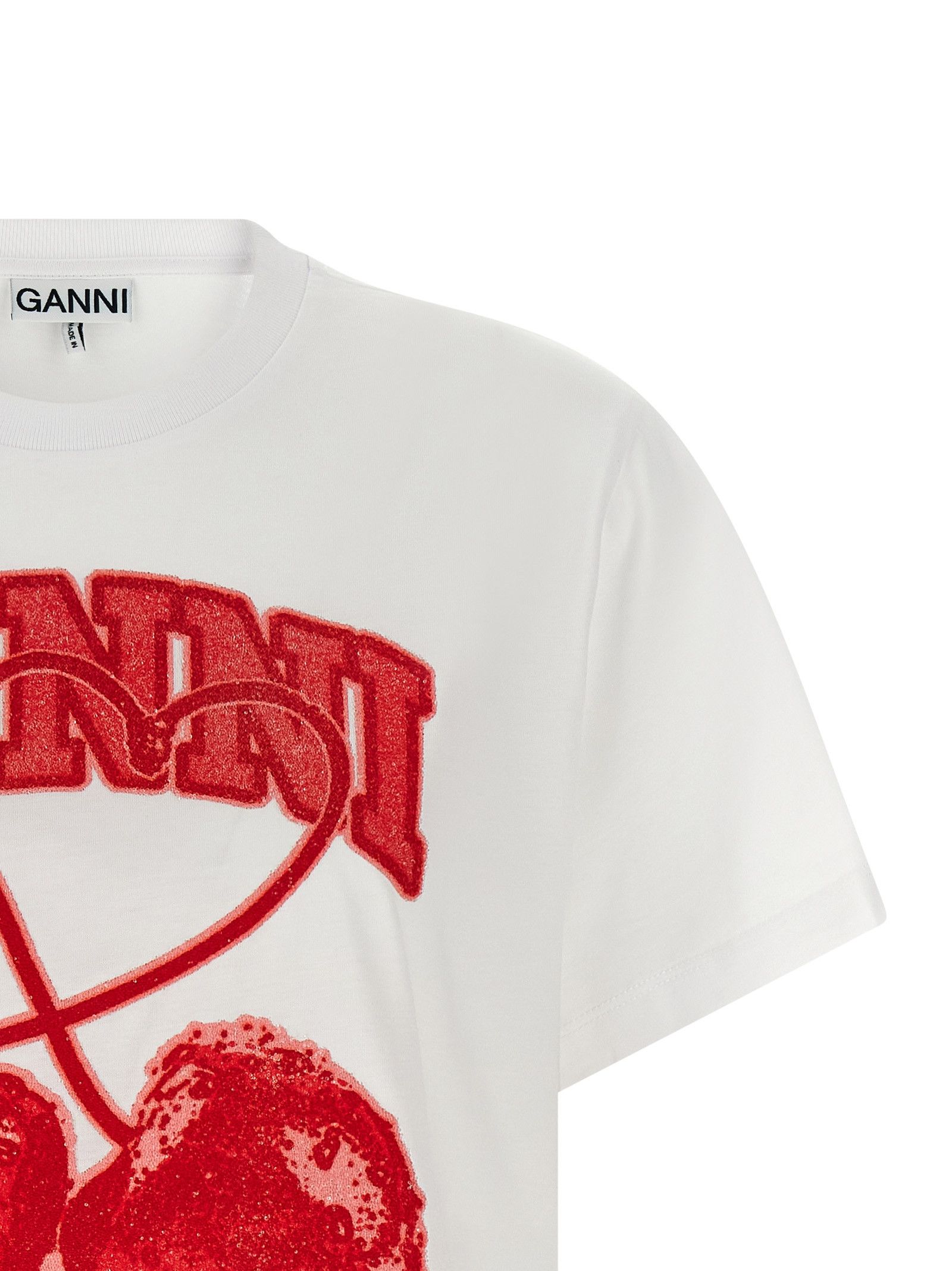 Ganni 'Cherry' T-Shirt Size M / US 6-8 / IT 42-44 - 3 Thumbnail
