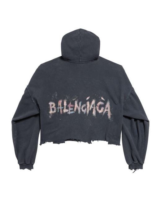 Balenciaga Balenciaga Nail Polish Cropped Hoodie Size US XXL / EU 58 / 5 - 2 Thumbnail