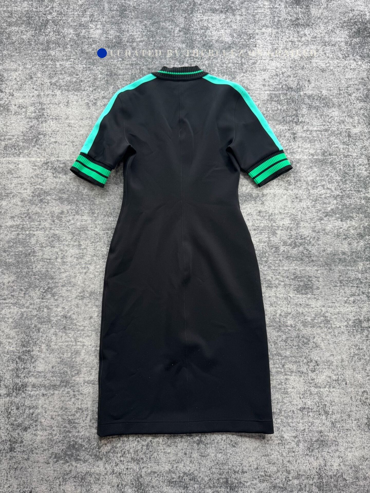 Louis Vuitton Louis Vuitton Black Green Sport Dress Size XXS / US 00 / IT 34 - 2 Thumbnail