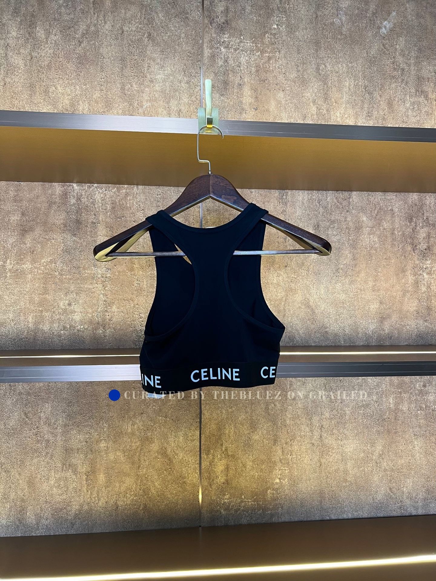 Celine Celine Black Slogan Camisole Size S / US 4 / IT 40 - 2 Thumbnail