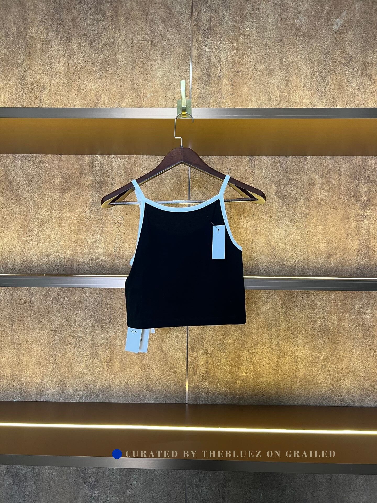 Celine Celine 16 Black White Camisole Top Size S / US 4 / IT 40 - 2 Thumbnail