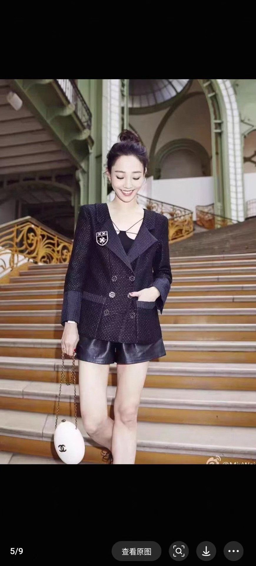 Chanel Chanel Seoul Collection Black Tweed Open Back Jacket Size S / US 4 / IT 40 - 7 Thumbnail