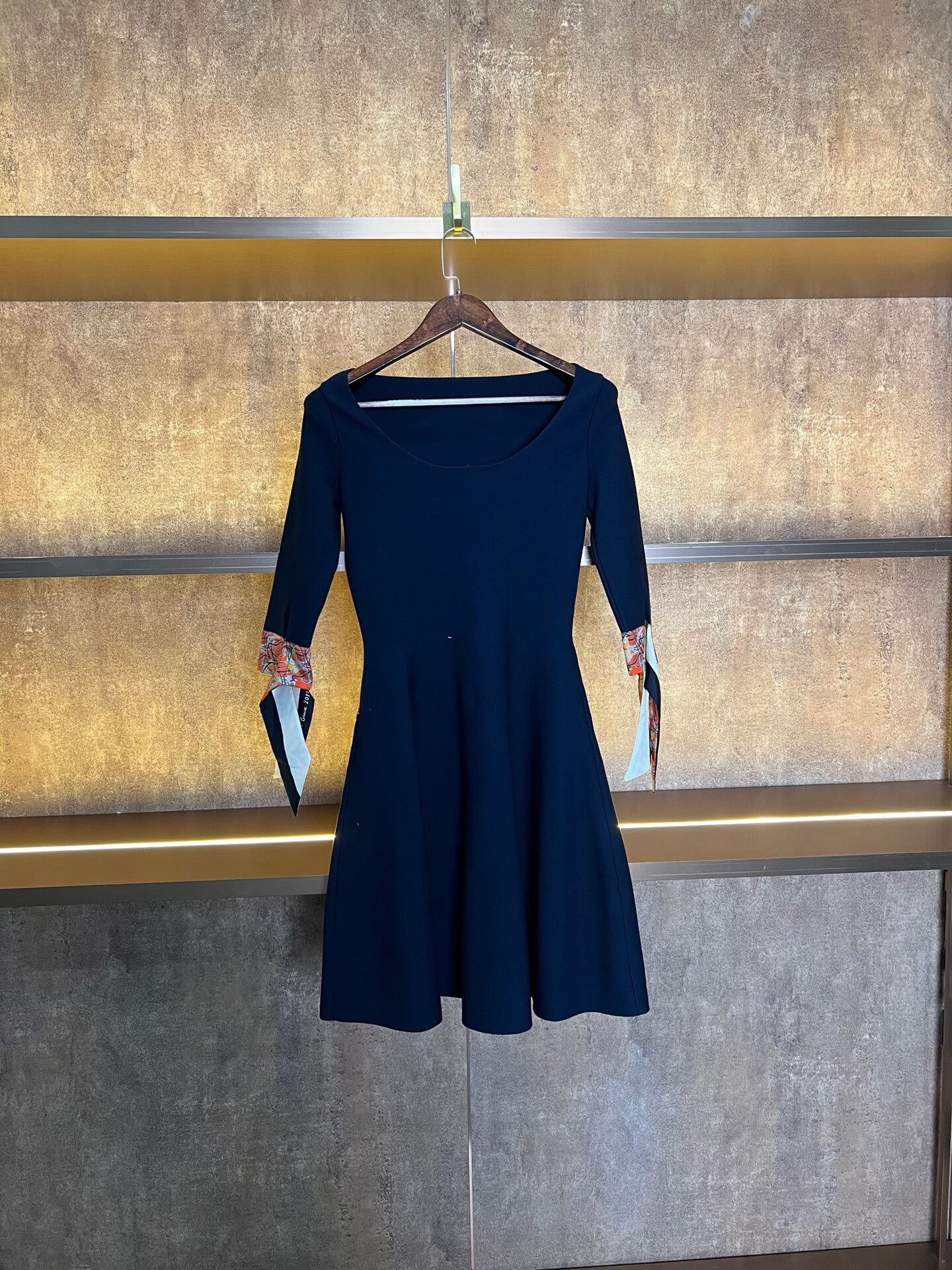 Dior Dior Silk Scarf Off-Shoulder Dress Size XS / US 0-2 / IT 36-38 - 2 Thumbnail