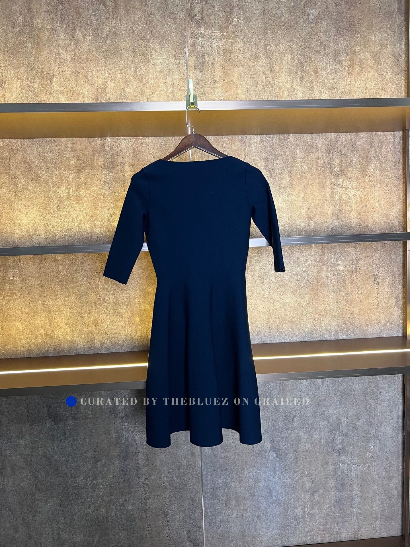 Dior Dior Black Wool Short-Sleeve Dress Size XS / US 0-2 / IT 36-38 - 2 Thumbnail