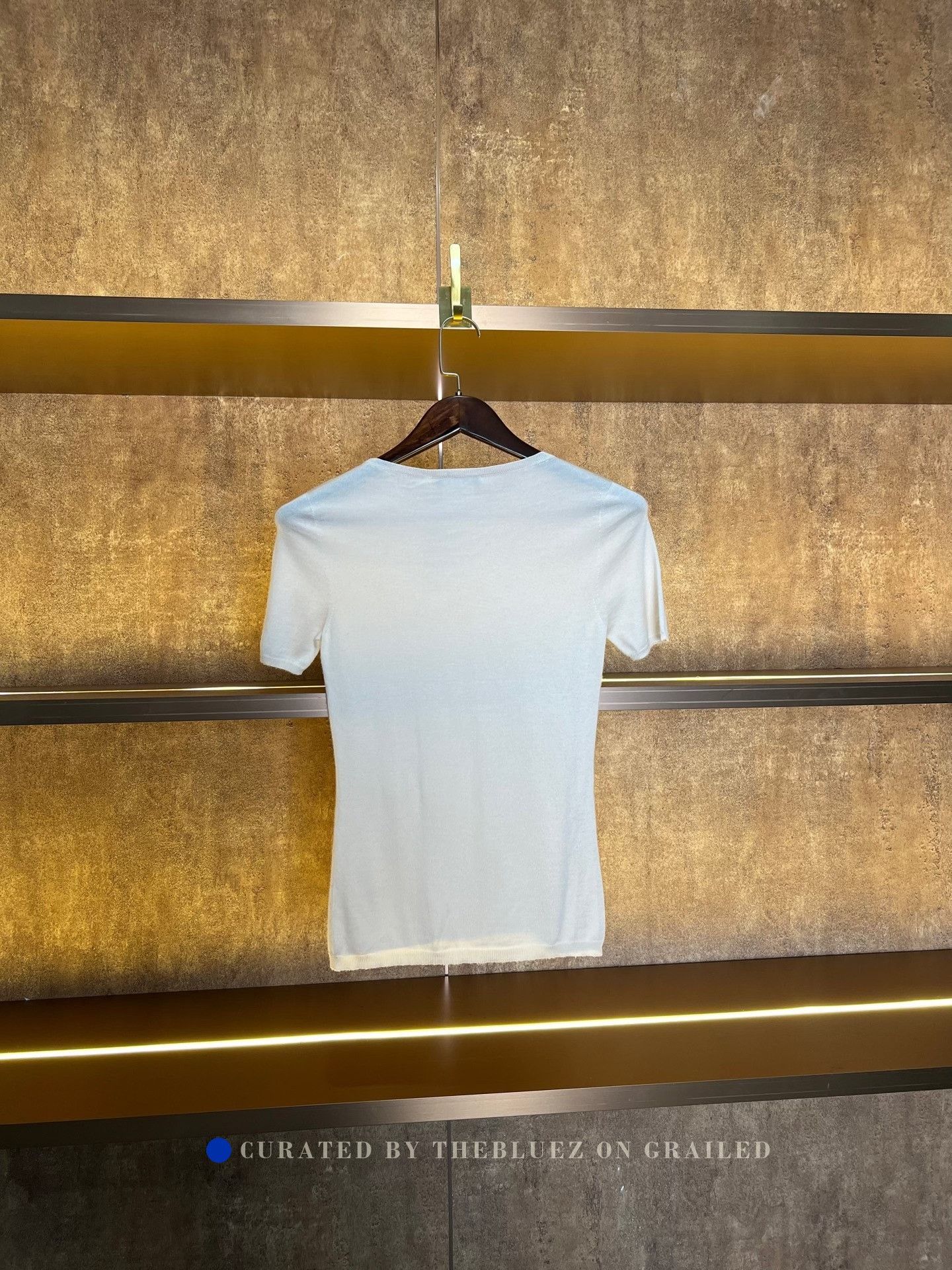 Dior Dior CD Logo Cashmere Short-Sleeve Knit Size XS / US 0-2 / IT 36-38 - 2 Thumbnail