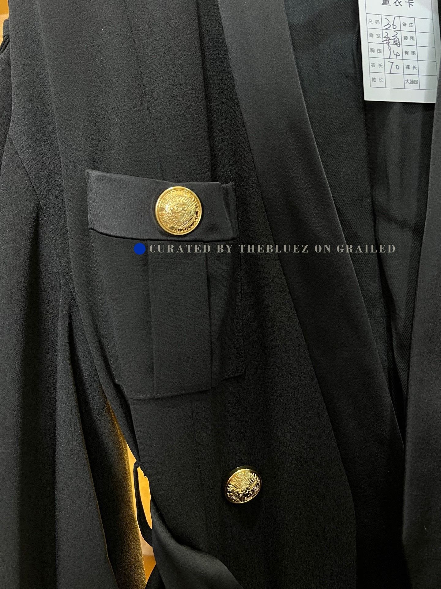 Balmain Balmain Gold Button Robe Coat Size XS / US 0-2 / IT 36-38 - 3 Thumbnail