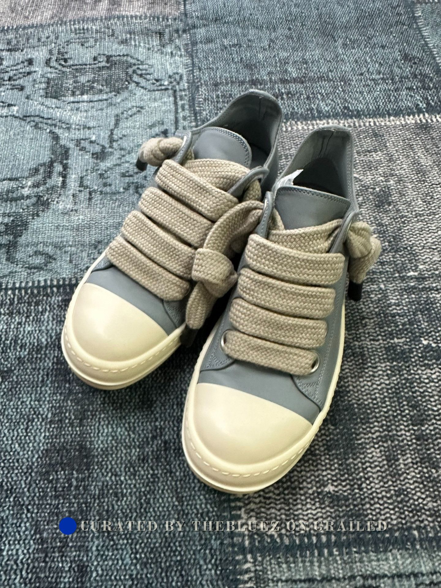 Rick Owens Rick Owens Low-Top Haze Blue Sneakers Size US 7 / IT 37 - 3 Thumbnail