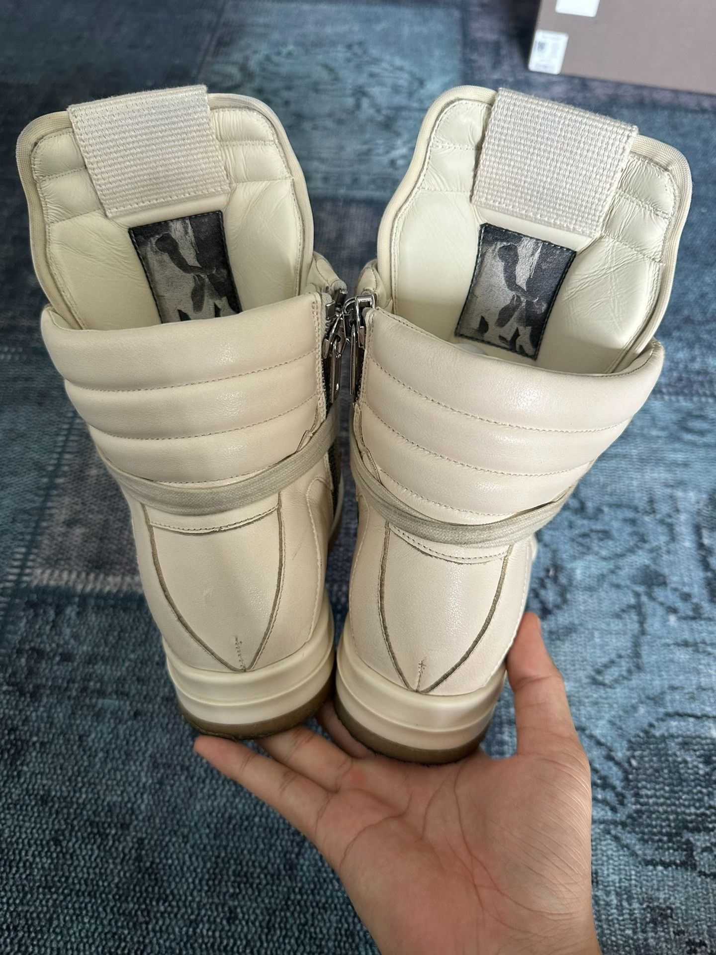 Rick Owens Rick Owens White Inverted Triangle Sneakers Size US 6 / IT 36 - 6 Thumbnail