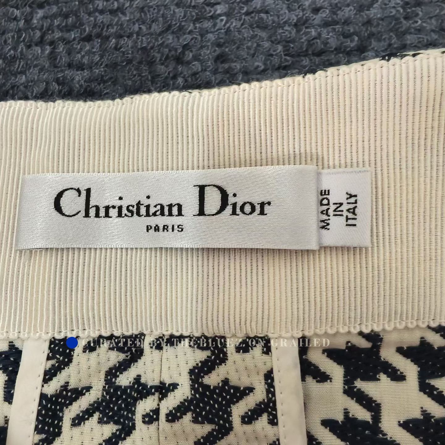 Dior Dior Houndstooth Belted Skirt Size 40" / US 18 - 4 Thumbnail