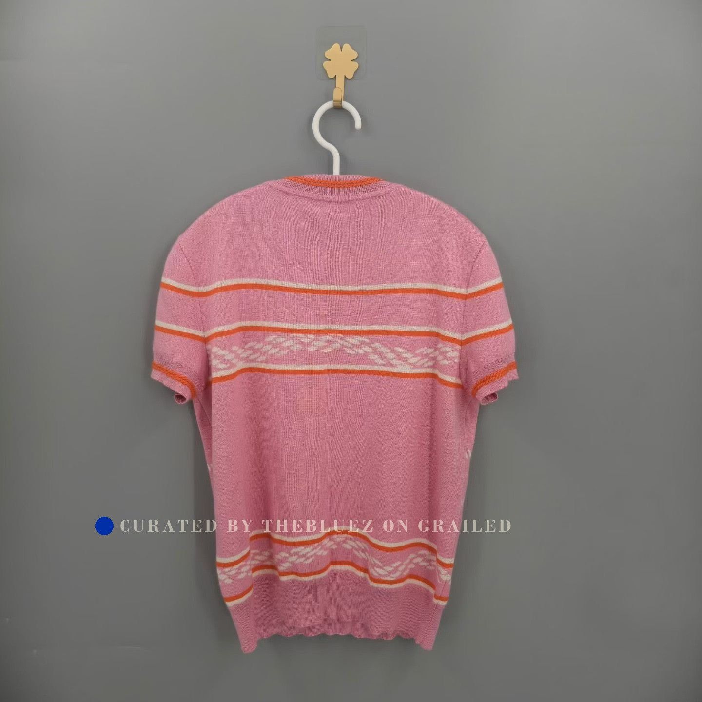 Hermes Hermes Pink Pig Nose Cashmere Knit Top Size S / US 4 / IT 40 - 2 Thumbnail