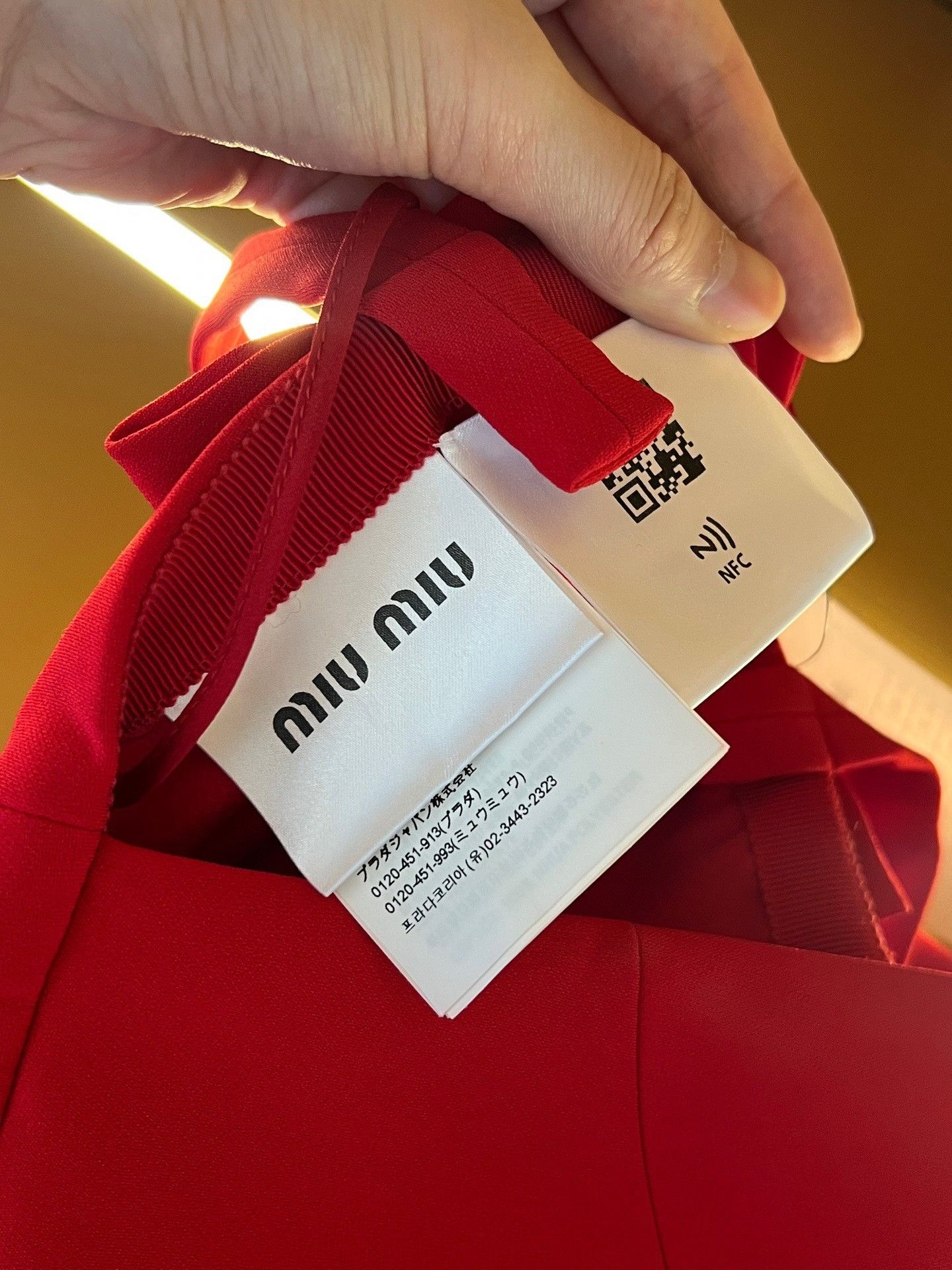 Miu Miu Miu Miu Red Bow Backless Dress Size XS / US 0-2 / IT 36-38 - 5 Thumbnail