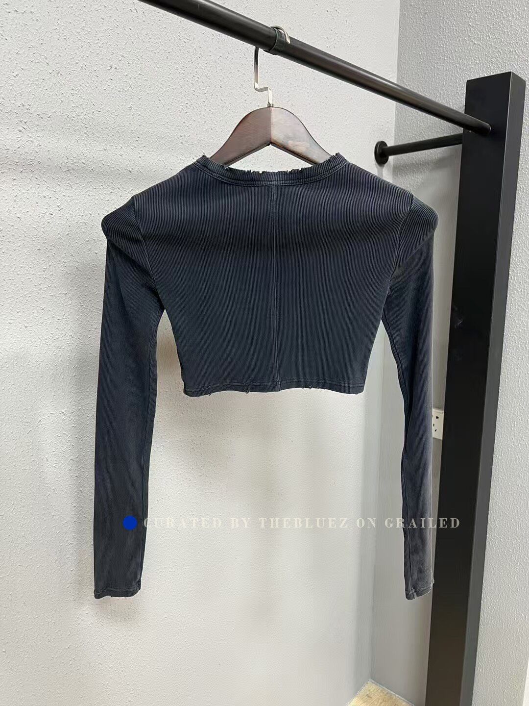 Alexander Wang Alexander Wang Washed Fitted Embossed Long Sleeve Size XS / US 0-2 / IT 36-38 - 2 Thumbnail