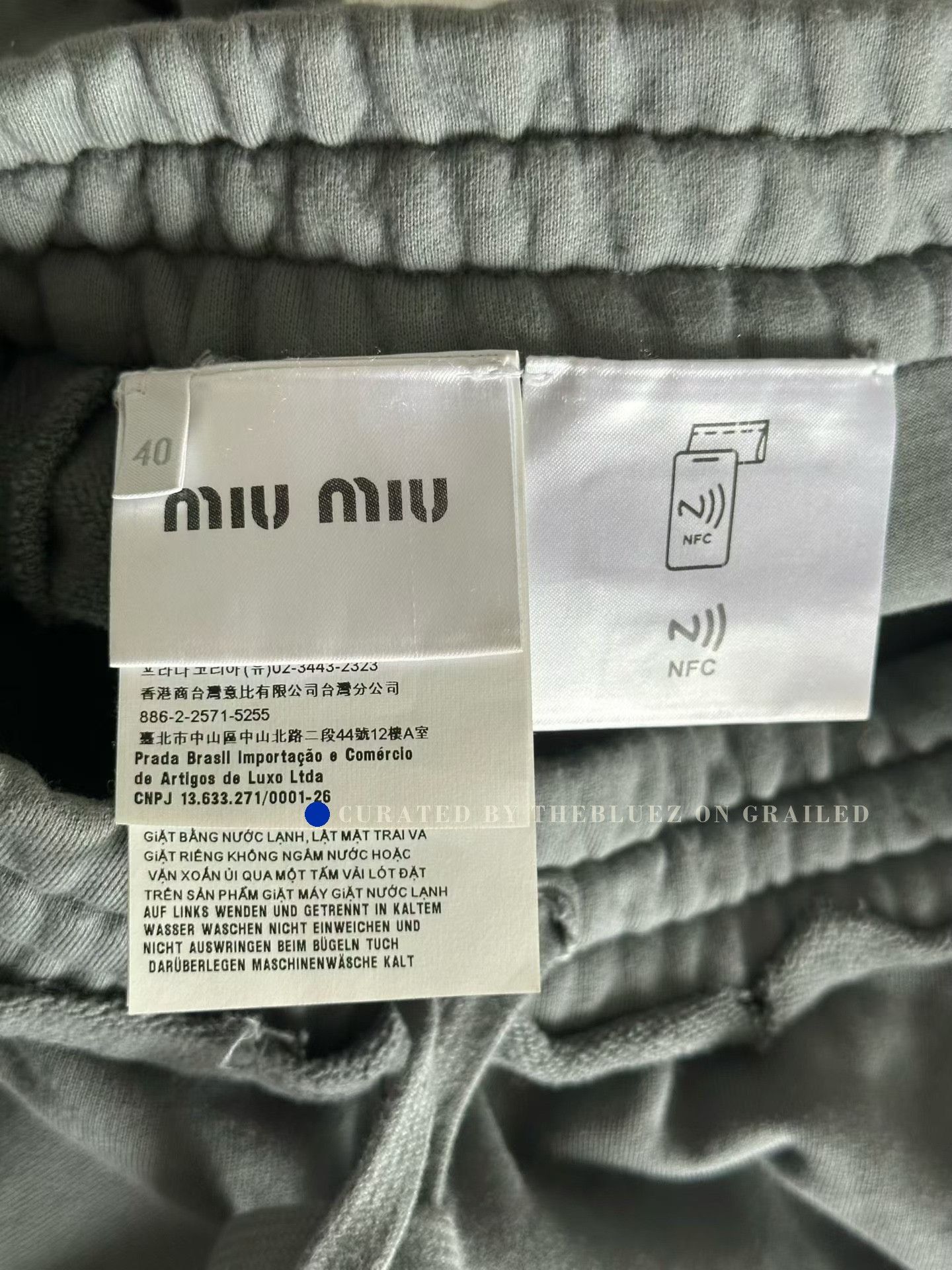 Miu Miu Miu Miu Gray Sweatpants Size 40" / US 18 - 3 Thumbnail