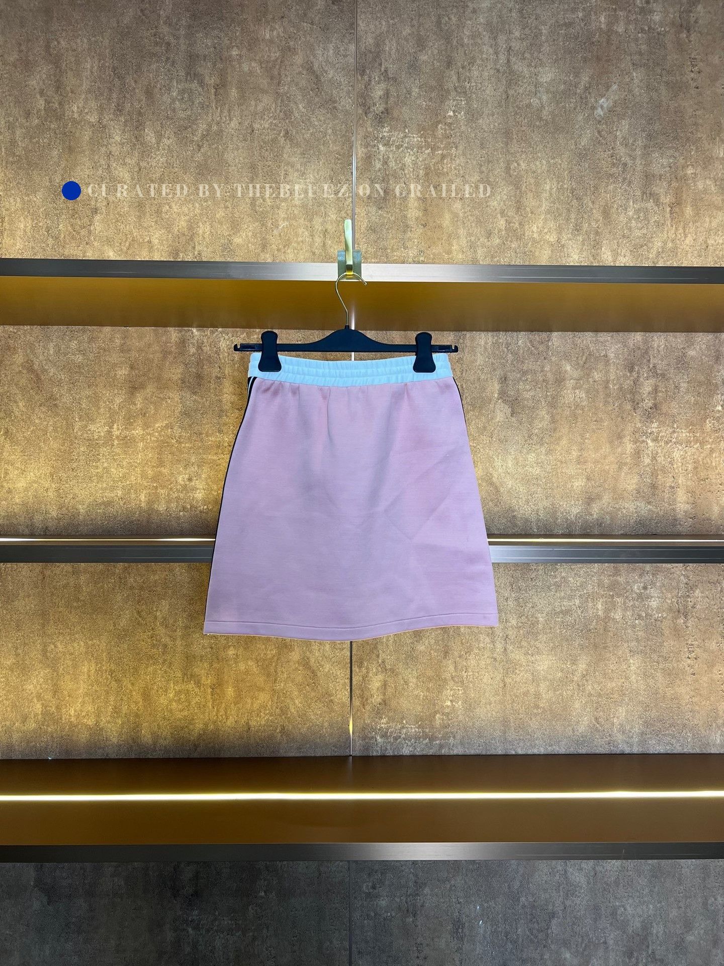 Miu Miu Miu Miu Pink Side Stripe Skirt Size 34" / US 12 / IT 48 - 2 Thumbnail