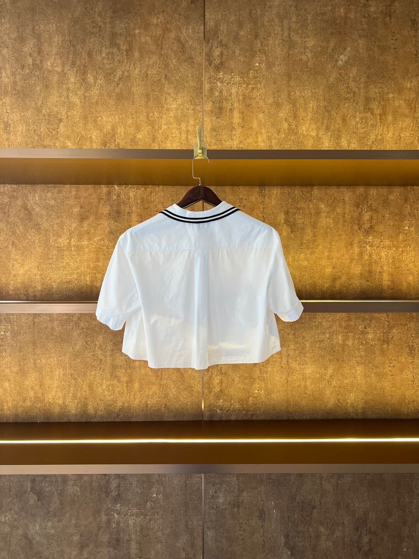 Miu Miu Miu Miu Slogan Short Shirt Size S / US 4 / IT 40 - 2 Thumbnail