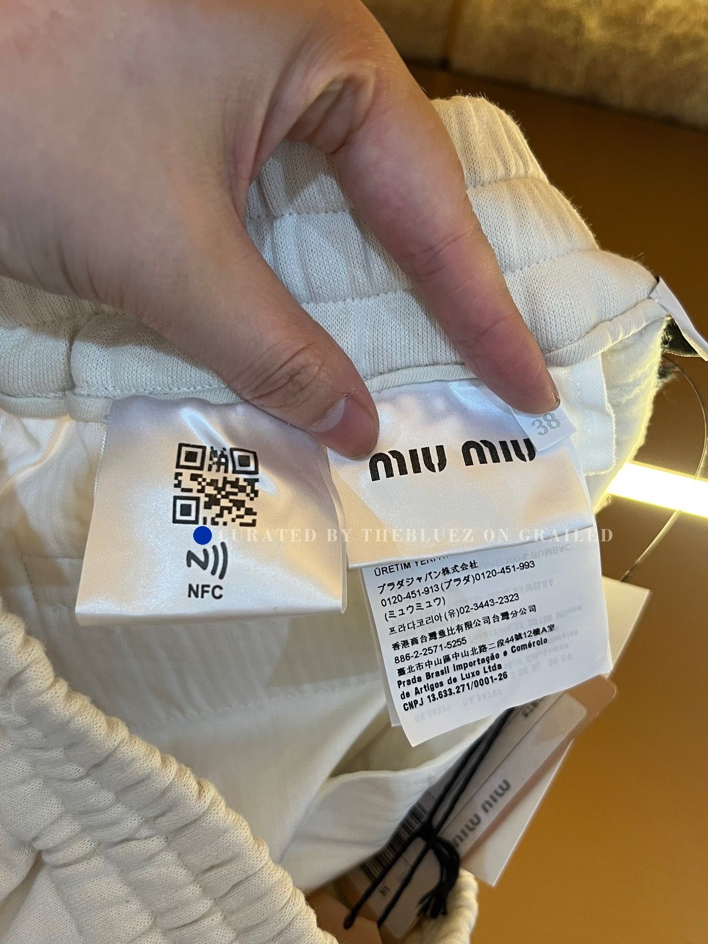 Miu Miu Miu Miu White Drawstring Shorts Size 38" / US 16 / IT 52 - 7 Thumbnail