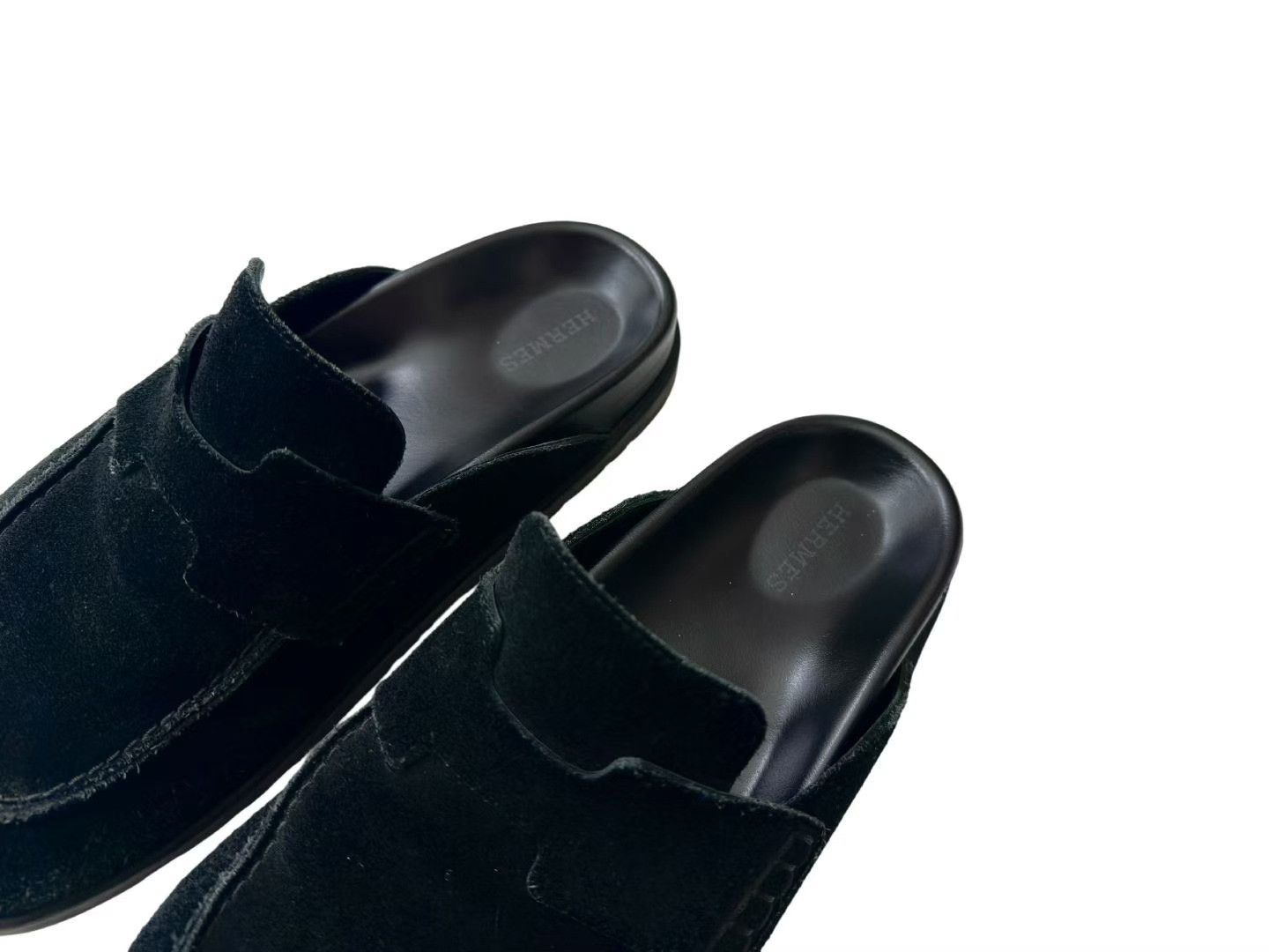 Hermes Hermes Black Birkenstock-style Slippers Size US 5.5 / IT 35.5 - 3 Thumbnail