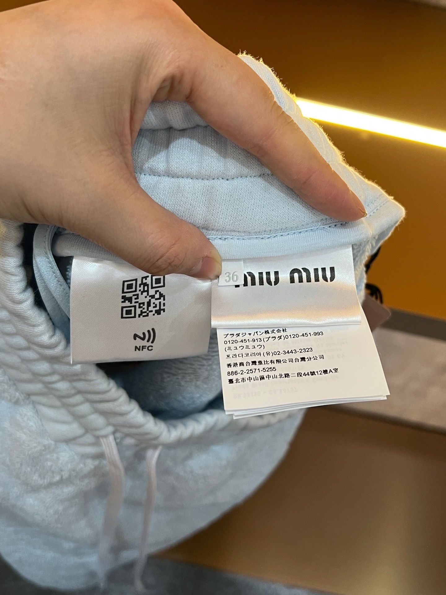 Miu Miu Miu Miu Sky Blue Terry Shorts Size 36" / US 14 / IT 50 - 4 Thumbnail
