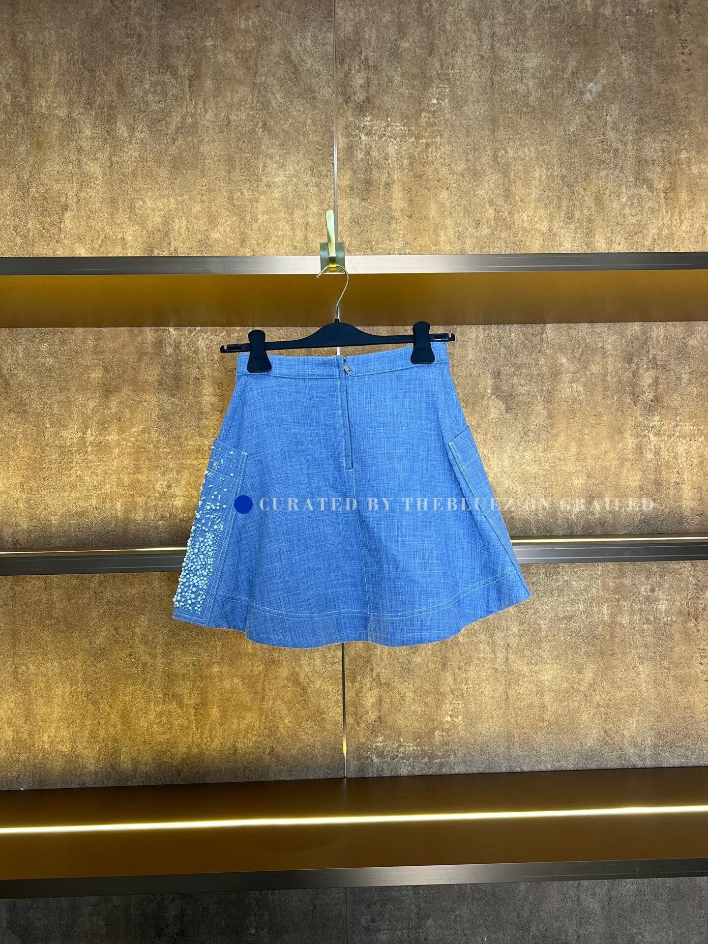 Dior Dior Beaded Pocket Blend Skirt Size 34" / US 12 / IT 48 - 2 Thumbnail