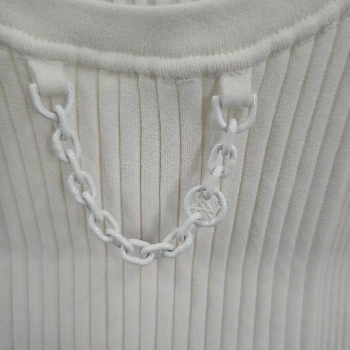 Louis Vuitton Louis Vuitton White Chain Knit Vest Size S / US 4 / IT 40 - 3 Thumbnail