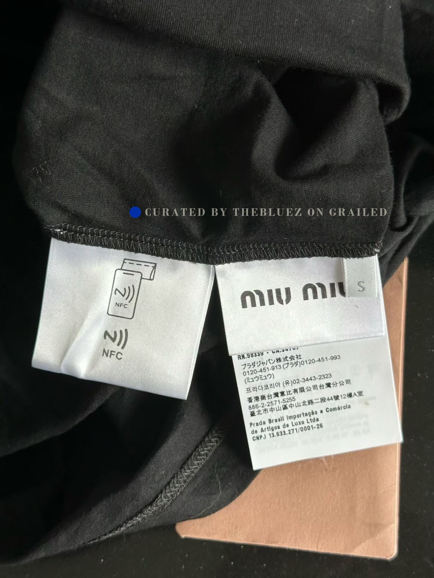 Miu Miu Miu Miu Patch Logo Long Sleeve Size S / US 4 / IT 40 - 4 Thumbnail