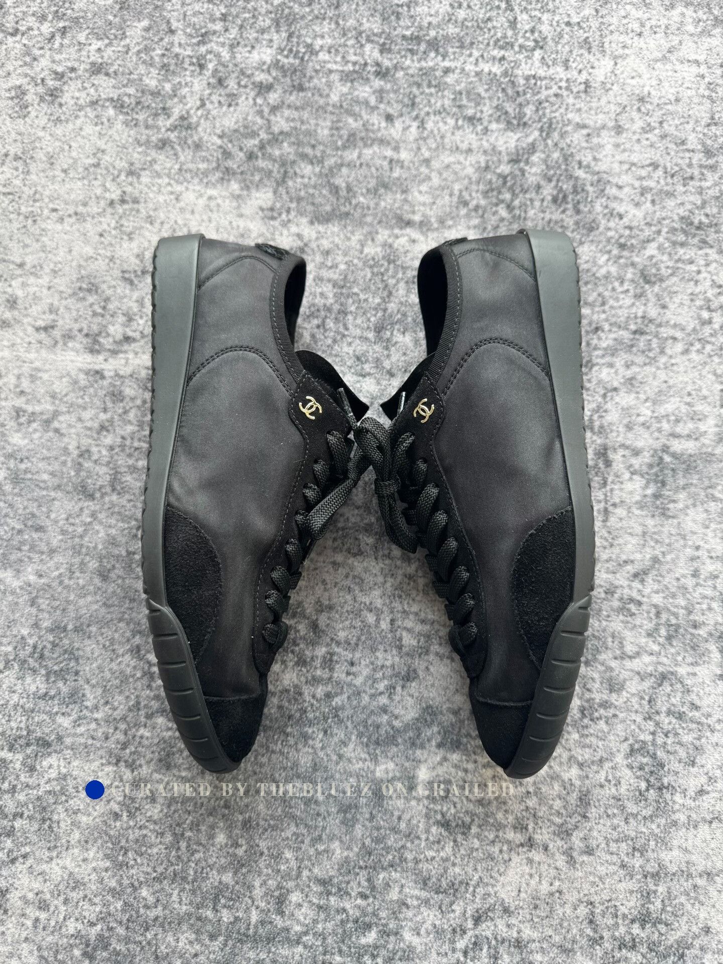 Chanel Chanel Black Calfskin German Trainer Size US 5.5 / IT 35.5 - 3 Thumbnail