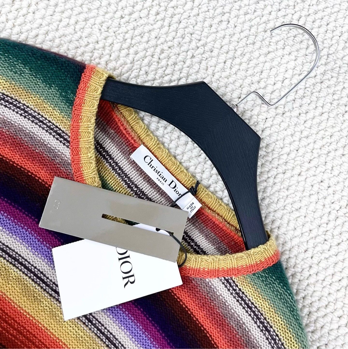 Dior Dior 2024 Runway Rainbow Stripe Cashmere Sweater Size S / US 4 / IT 40 - 3 Thumbnail