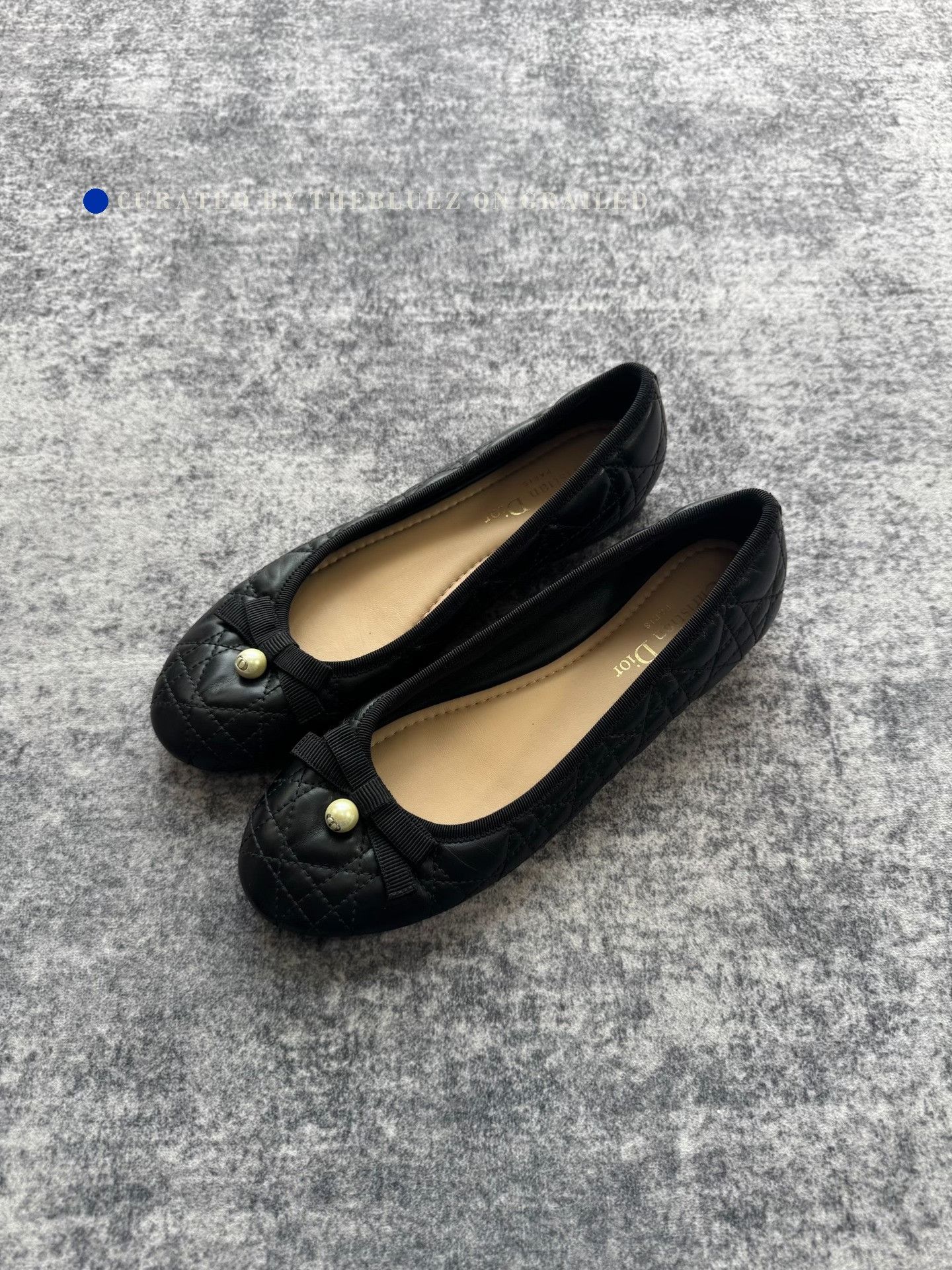 Dior Dior Cannage Pearl Bow Ballet Flats Size US 6 / IT 36 - 2 Thumbnail